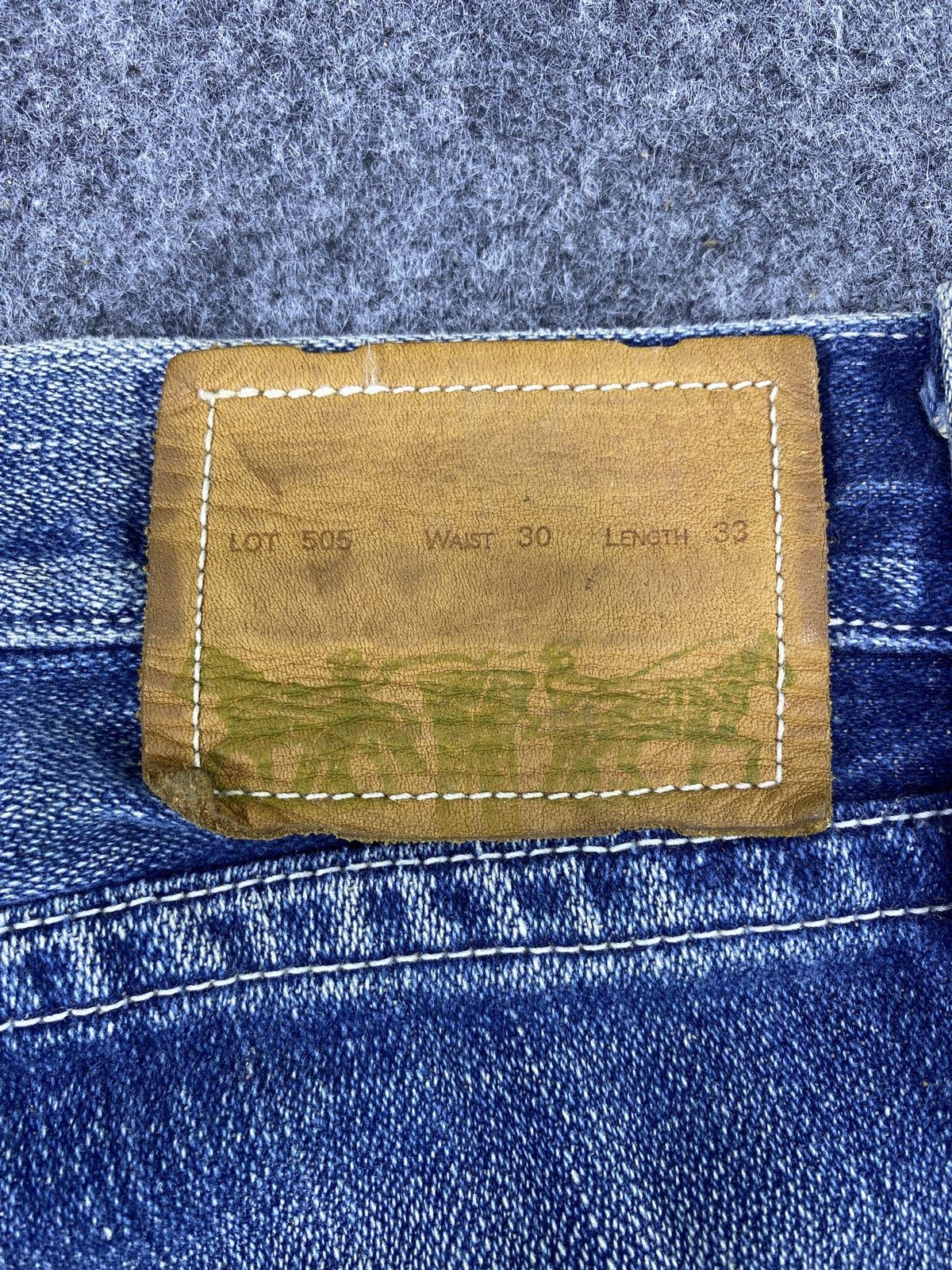 Jean × Levi's × Vintage Vintage Levis Lot 505 Distressed Blue Wash Jeans - J968 Size US 32 / EU 48 - 9 Thumbnail