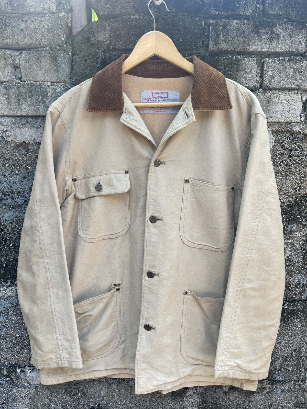 Japanese Brand Cube Sugar Cord Collar Work Jacket Japanese Utility Style Size US M / EU 48-50 / 2 - 1 Thumbnail