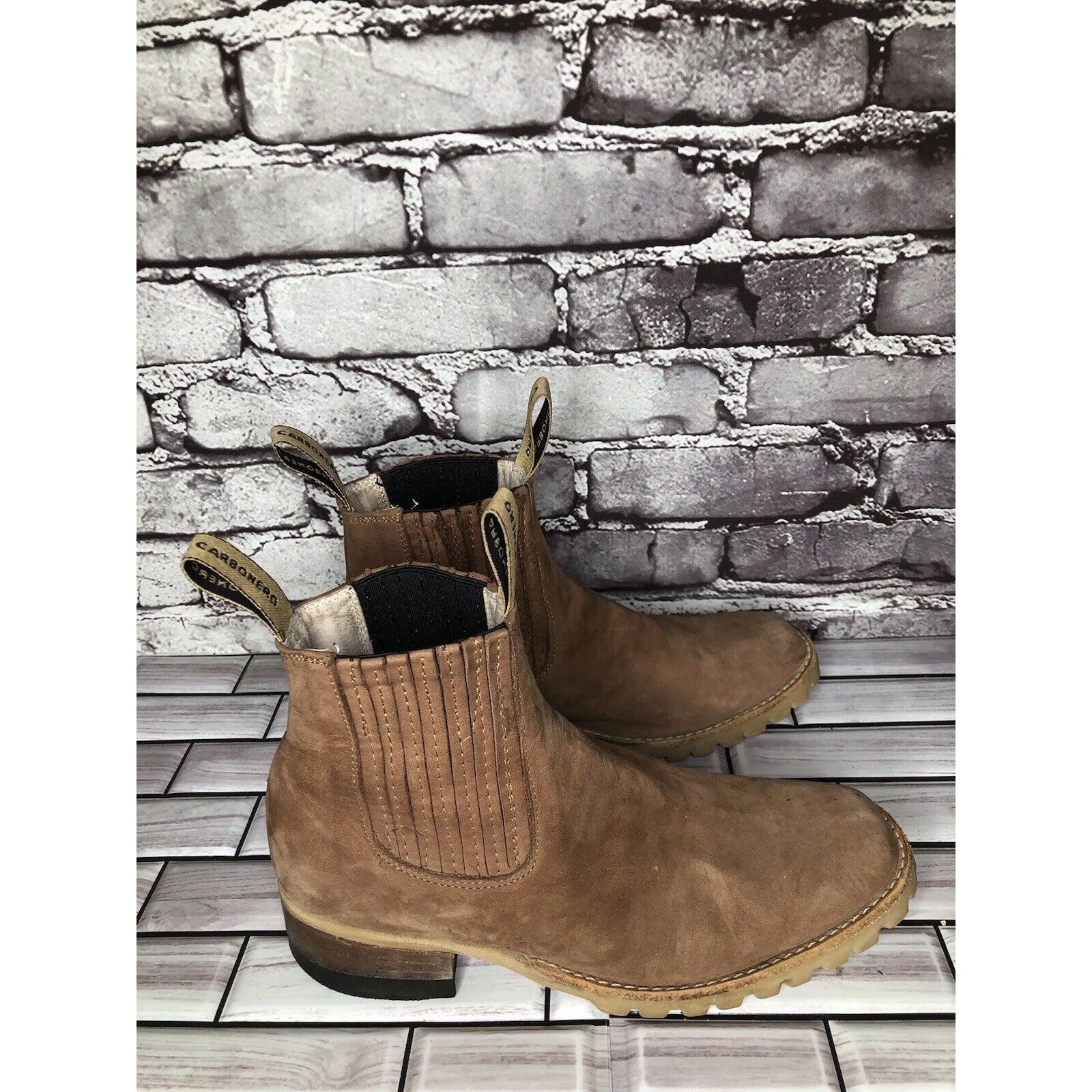 Other Carbonero Botin Traditional Brown Leather Chelsea Ankle Heel Size US 6 / IT 36 - 14 Thumbnail