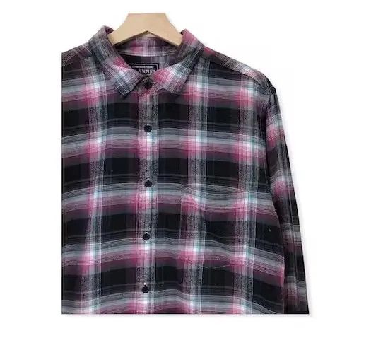Flannel Japanese Brand Uniqlo Plaid Tartan Flannel Shirt Size US L / EU 52-54 / 3 - 4 Thumbnail