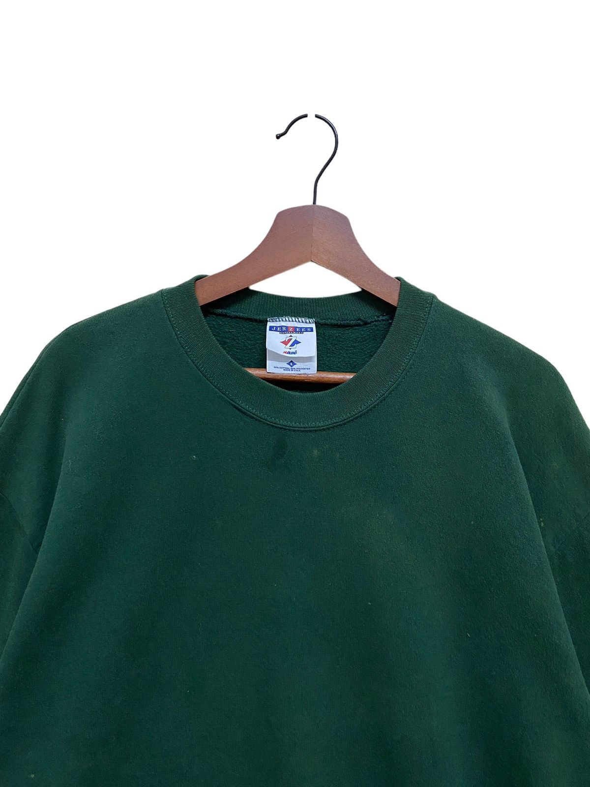 Vintage Vintage Brand Jerzees Plain Sweatshirt 1990s Size US L / EU 52-54 / 3 - 3 Thumbnail