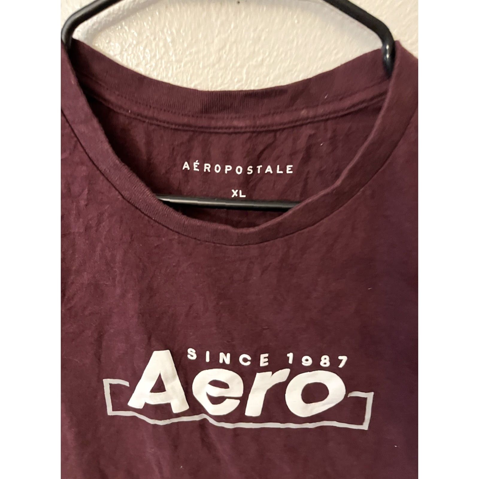 Aeropostale VINTAGE Aeropostale Shirt Mens XL Maroon Logo T-Shirt 80s 90s Graphic Casual Size XL Mens Size US XL / EU 56 / 4 - 2 Thumbnail