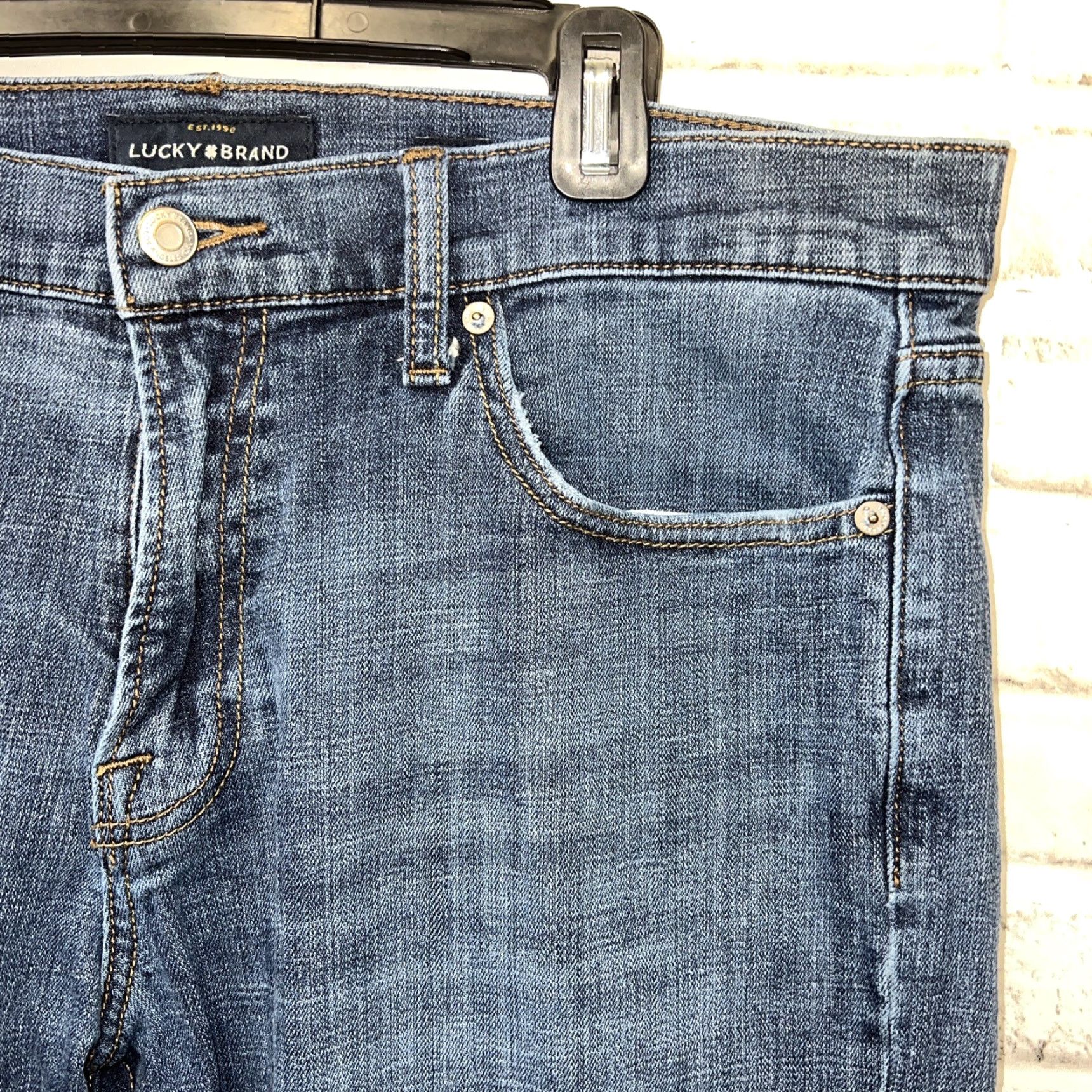 Lucky Brand Lucky Brand 221 Straight Jeans Mens 36x30 Blue Size US 36 / EU 52 - 2 Thumbnail