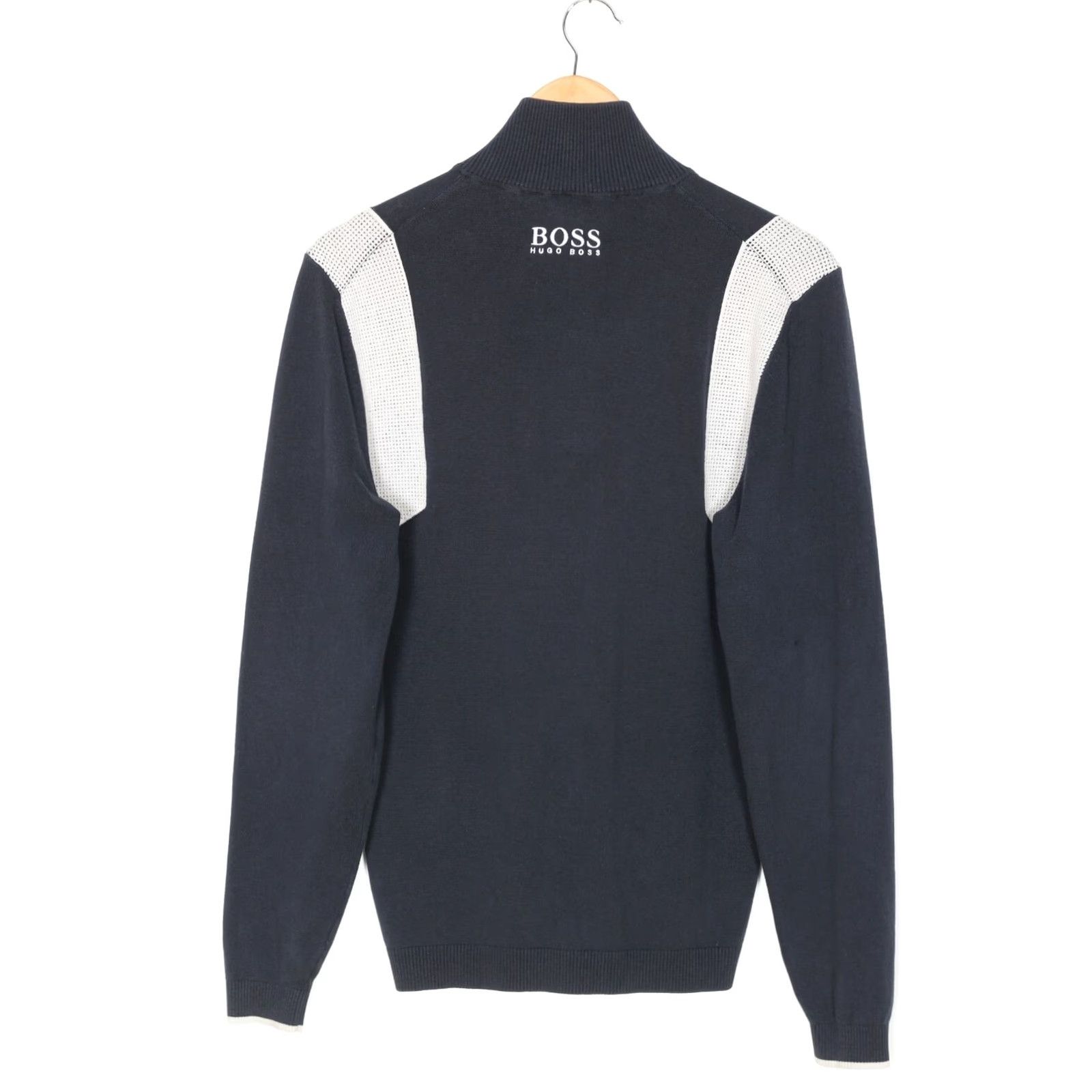 Hugo Boss HUGO BOSS Zelchior Pro Jumper Sweater Men S Blue Knit 1/4 Zip Pullover Classic Designer Jumper Mens Size US S / EU 44-46 / 1 - 4 Thumbnail