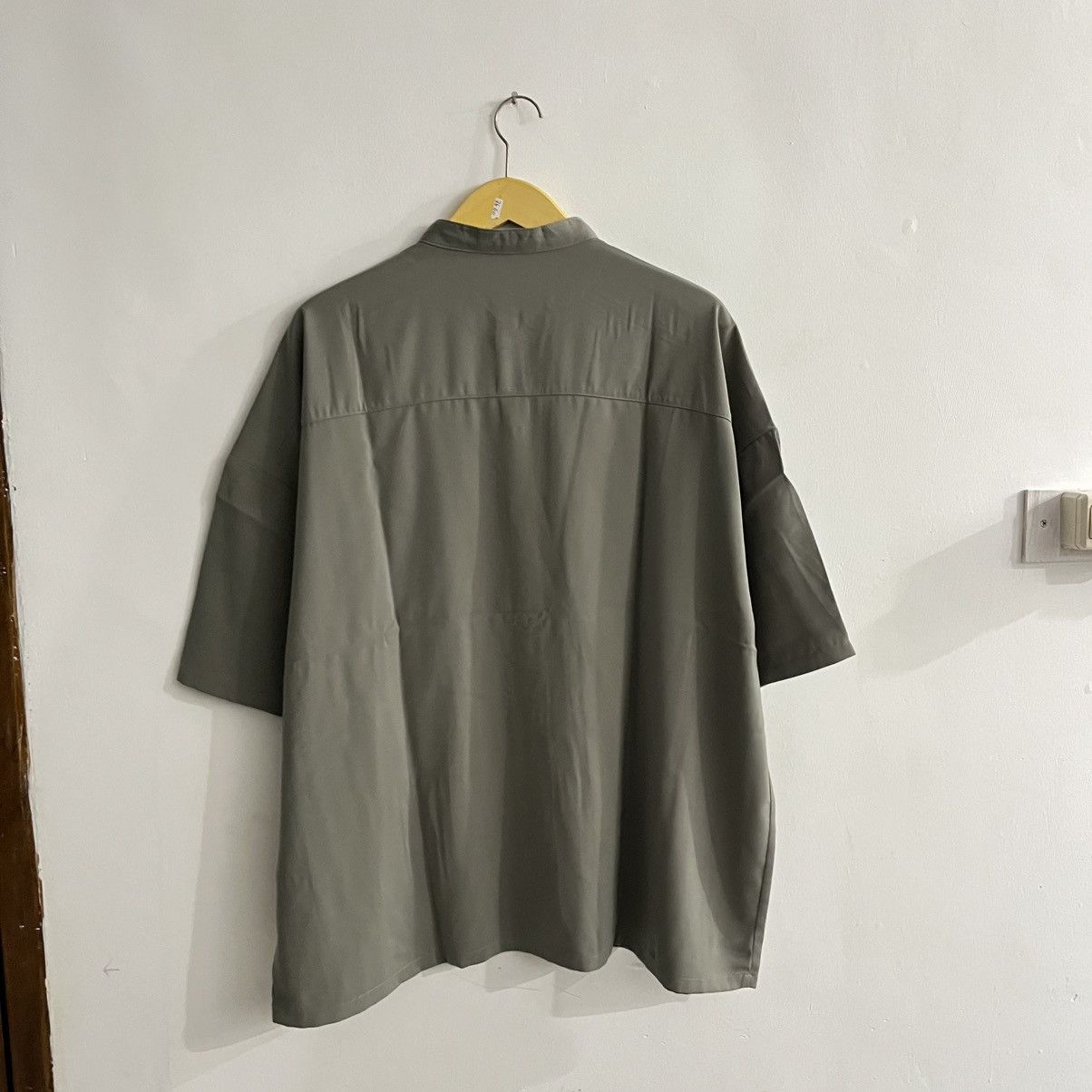 Issey Miyake Season Reason - Gray Standcollar Ls Shirt Size US L / EU 52-54 / 3 - 6 Thumbnail