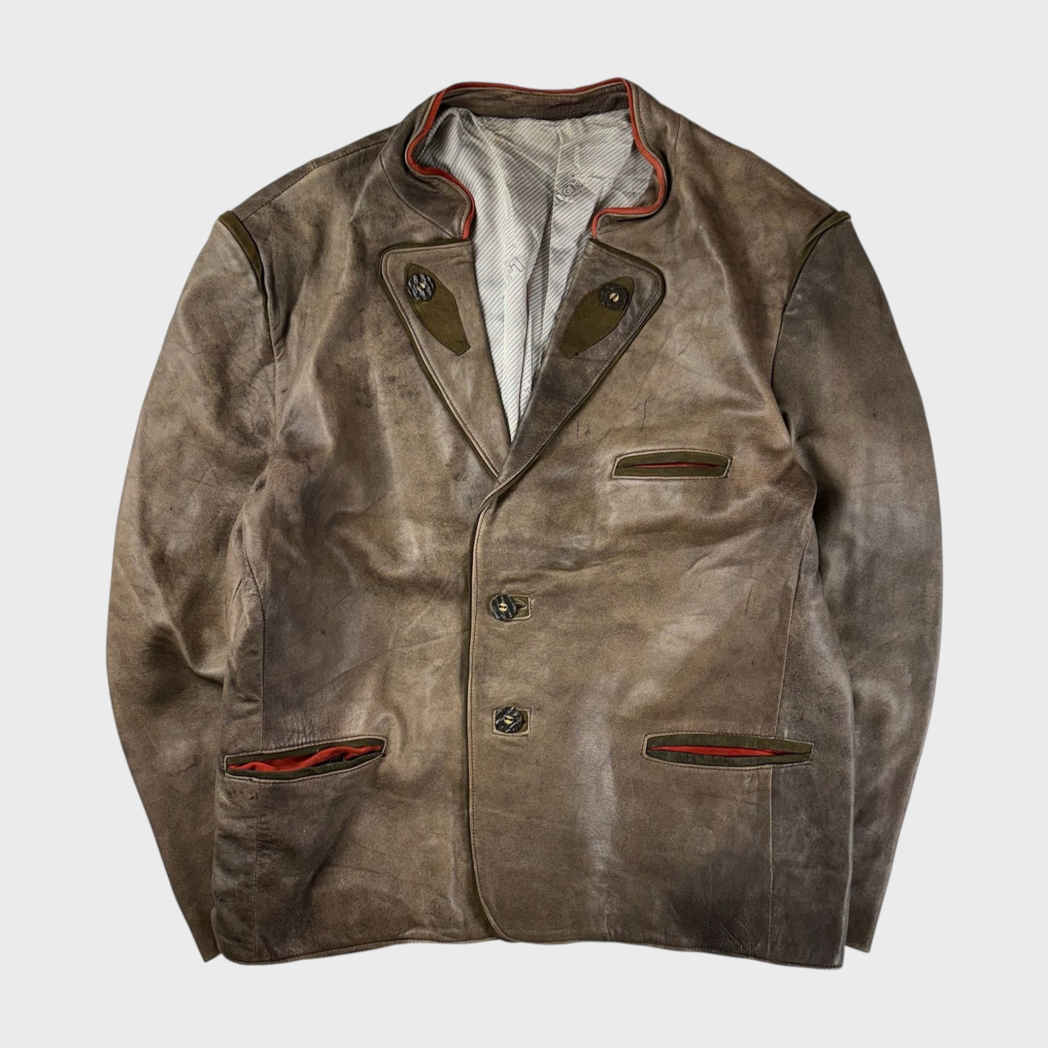 Vintage unknown Leather Jacket Size L Size US L / EU 52-54 / 3 - 1 Thumbnail