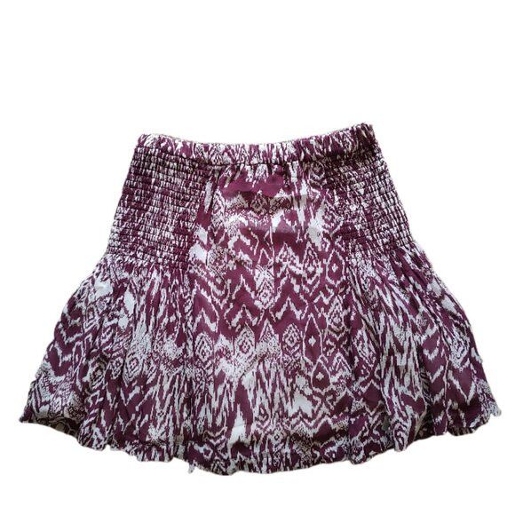 Iro IRO Adele ikat printed smocked mini skirt XS S 2 4 FR36 Size 26" / US 2 / IT 38 - 4 Thumbnail