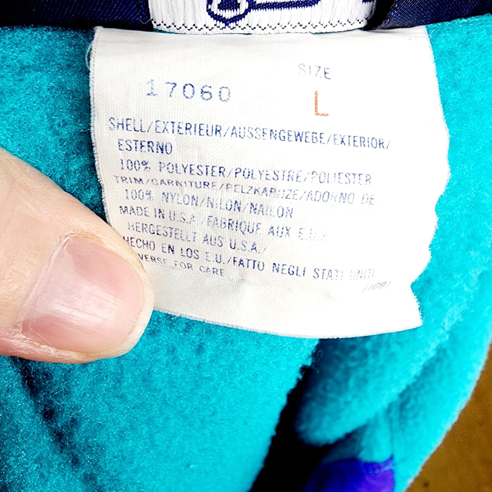 Other Vintage Woolrich Teal Zipper Front Long Sleeve Fleece Size L / US 10 / IT 46 - 4 Thumbnail