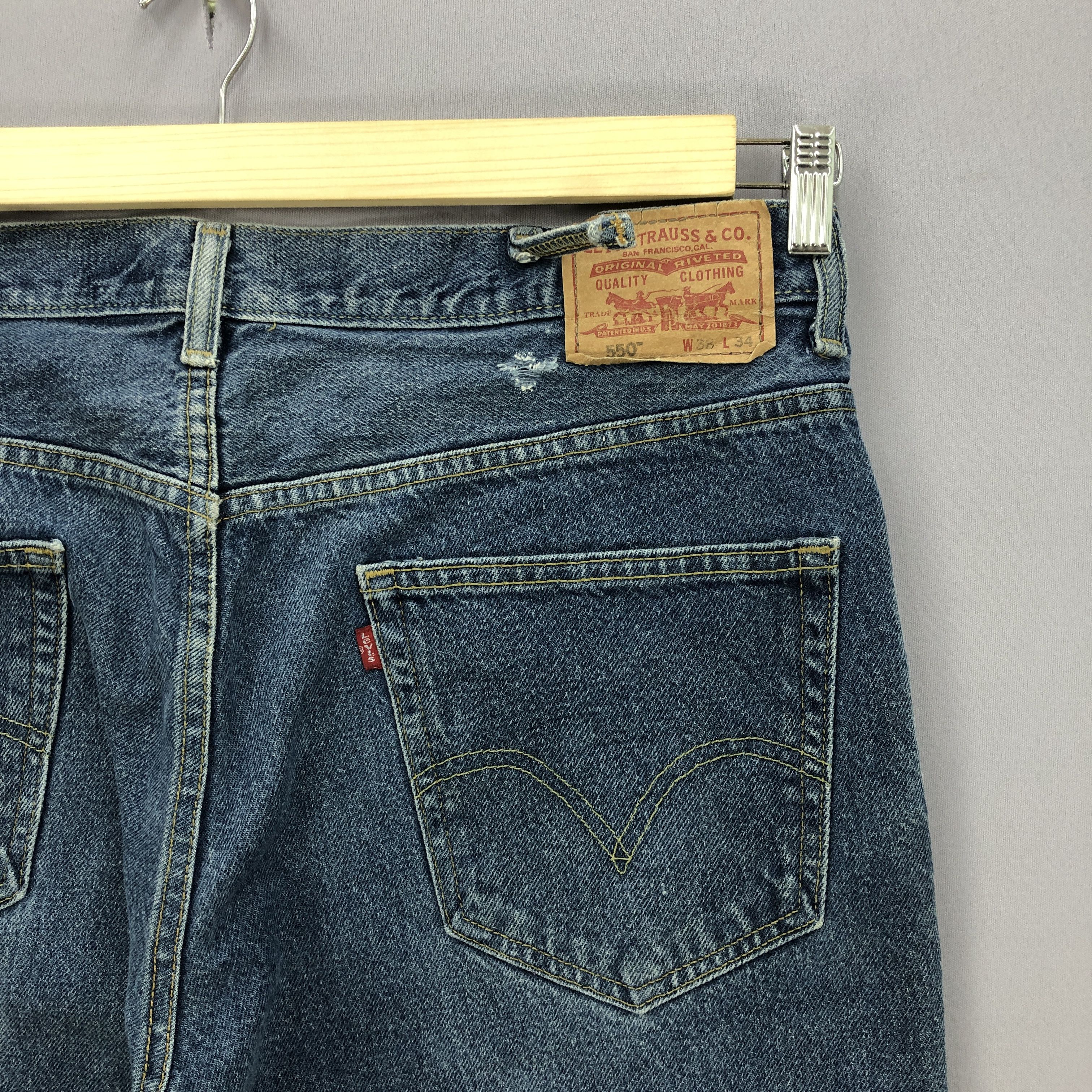 Levi's Vintage Levis Blue Washed Jeans Levi's 550 Stonewash Denim Size US 38 / EU 54 - 5 Thumbnail