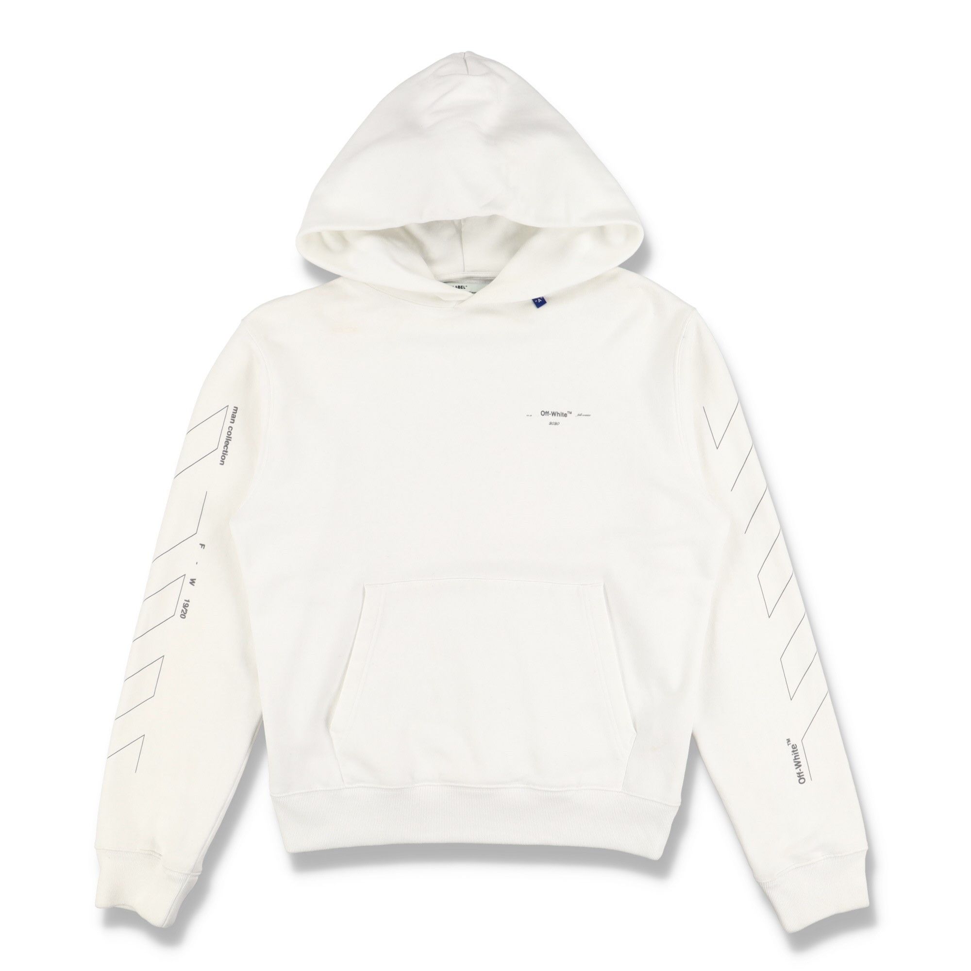 Off-White White Reflective Unfinished Arrows Hoodie Size US M / EU 48-50 / 2 - 1 Thumbnail