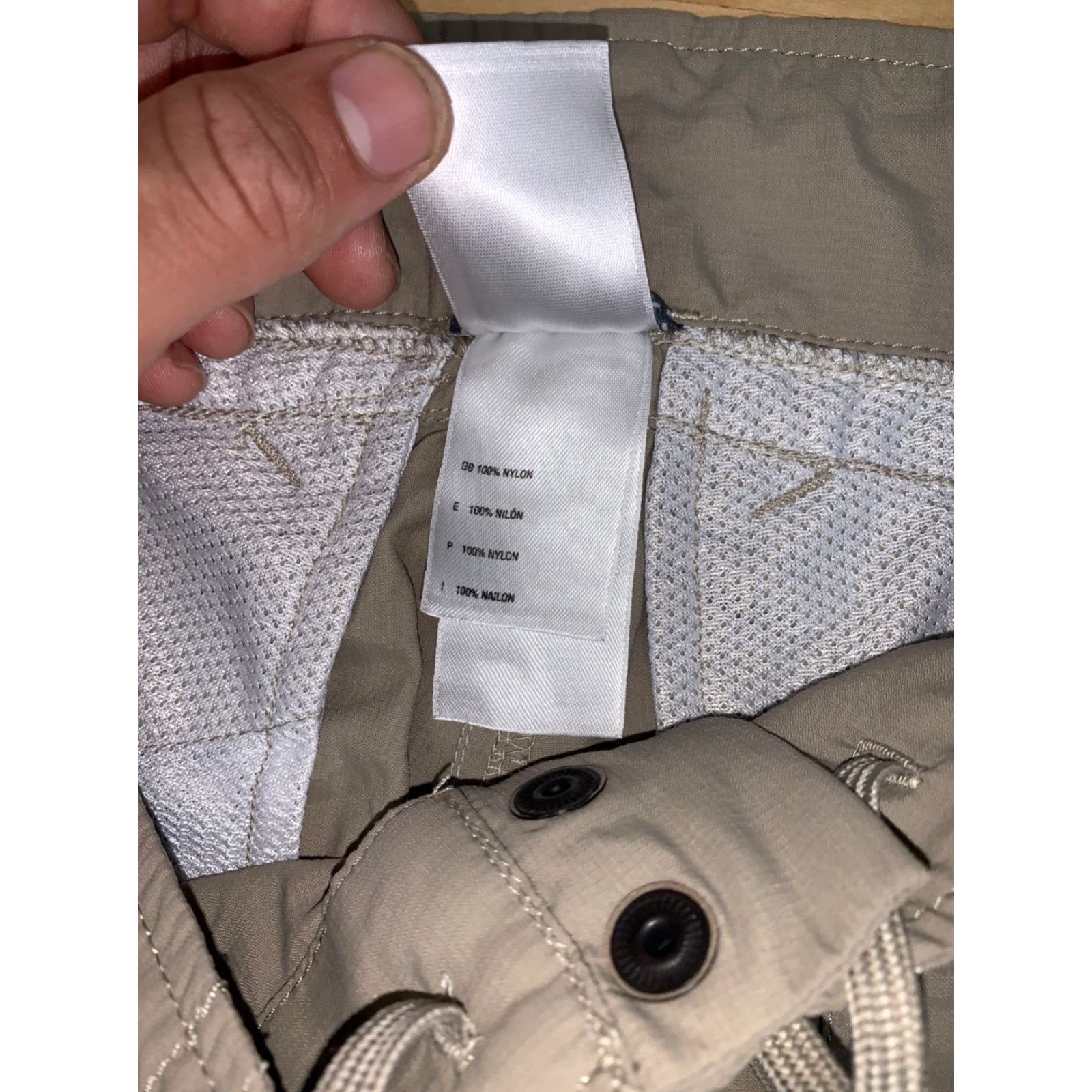 The North Face The North Face Cropped Pants Women's 6 Tan Beige Nylon Cargo Flat Front Pockets Lightweight Cropped Casual Travel 11714 Mens/Womens Size 28" / US 6 / IT 42 - 2 Thumbnail