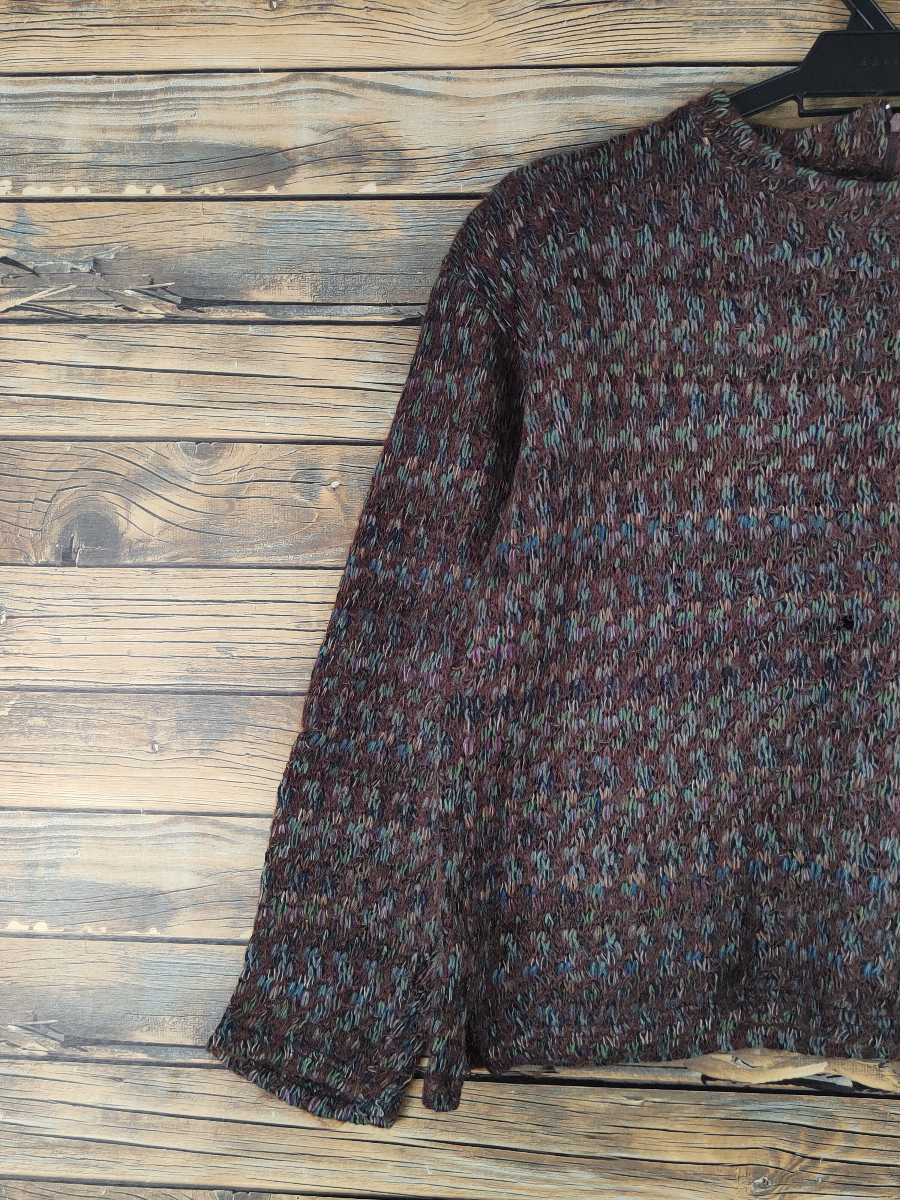 Japanese Brand × Vintage Happy Road Dark Brown Knitwear Crop Tops #W1218 Size S / US 4 / IT 40 - 4 Thumbnail
