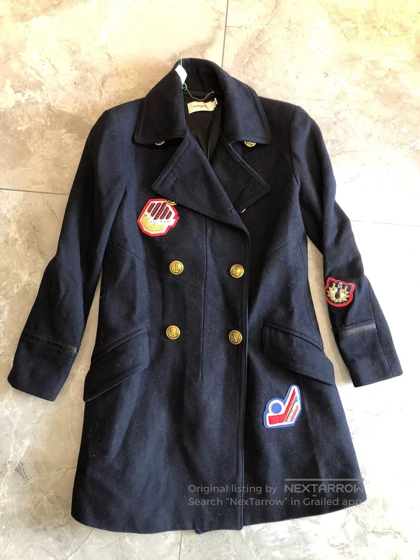 Coach Coach Women's Wool Badge Coat. Size XS / US 0-2 / IT 36-38 - 1 Thumbnail