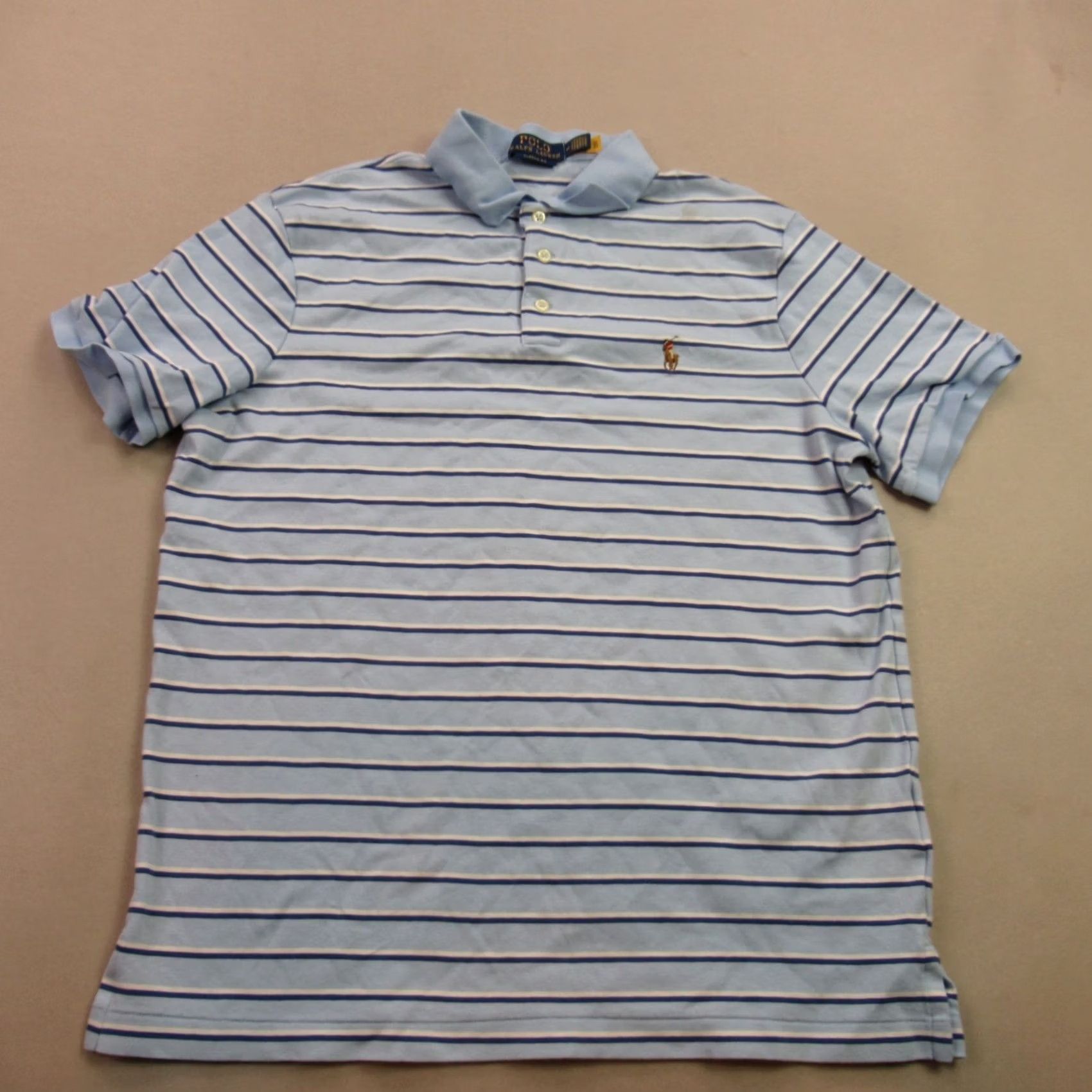 Polo Ralph Lauren Polo Ralph Lauren Shirt Mens Medium Short Sleeve Classic Fit Blue Lightweight Polo Shirt Mens Short Sleeve Blue Lightweight Classic Fit Size US M / EU 48-50 / 2 - 2 Thumbnail