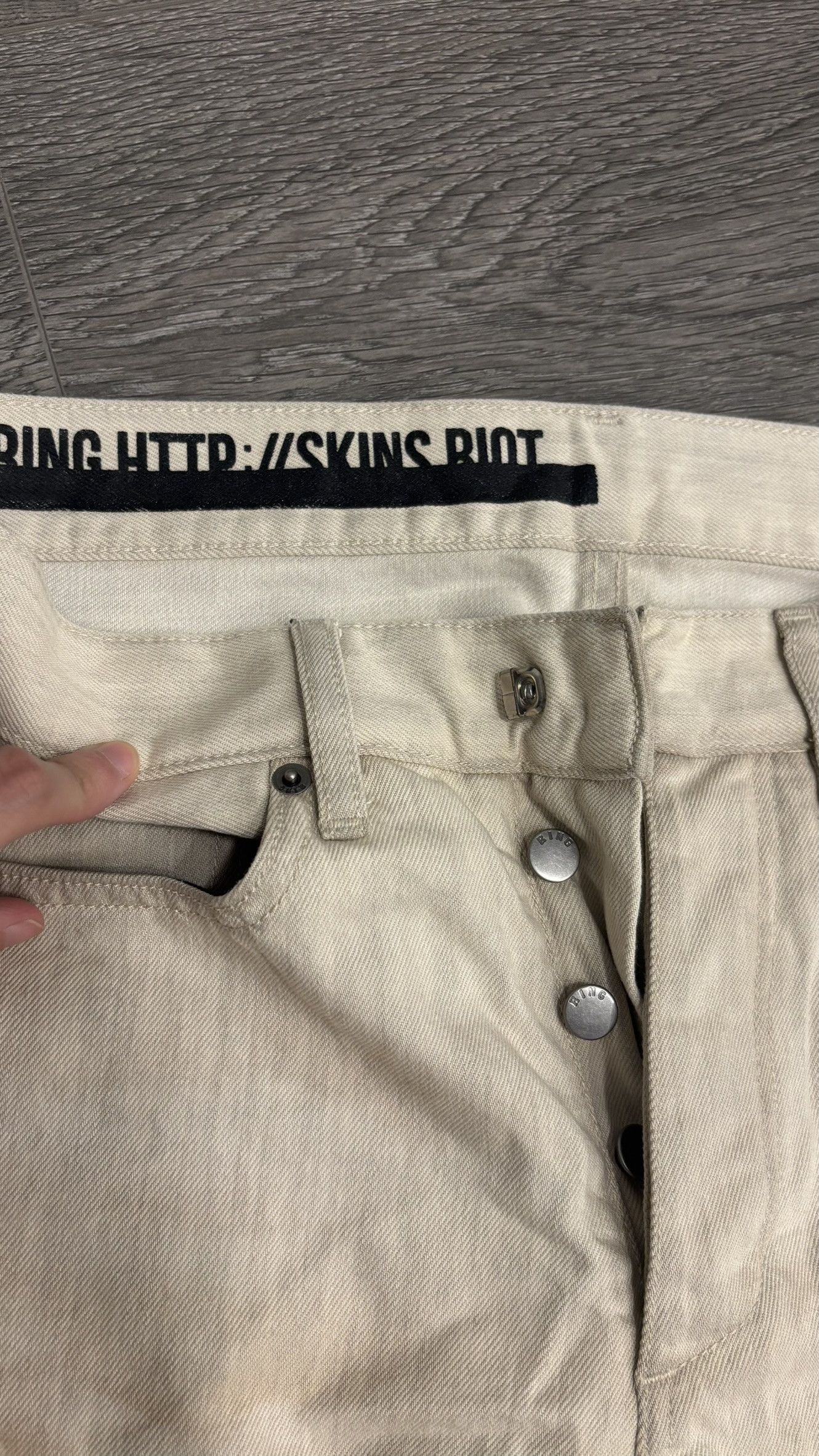 Ring Milano RING MILANO White Distressed Denim Size US 30 / EU 46 - 4 Thumbnail