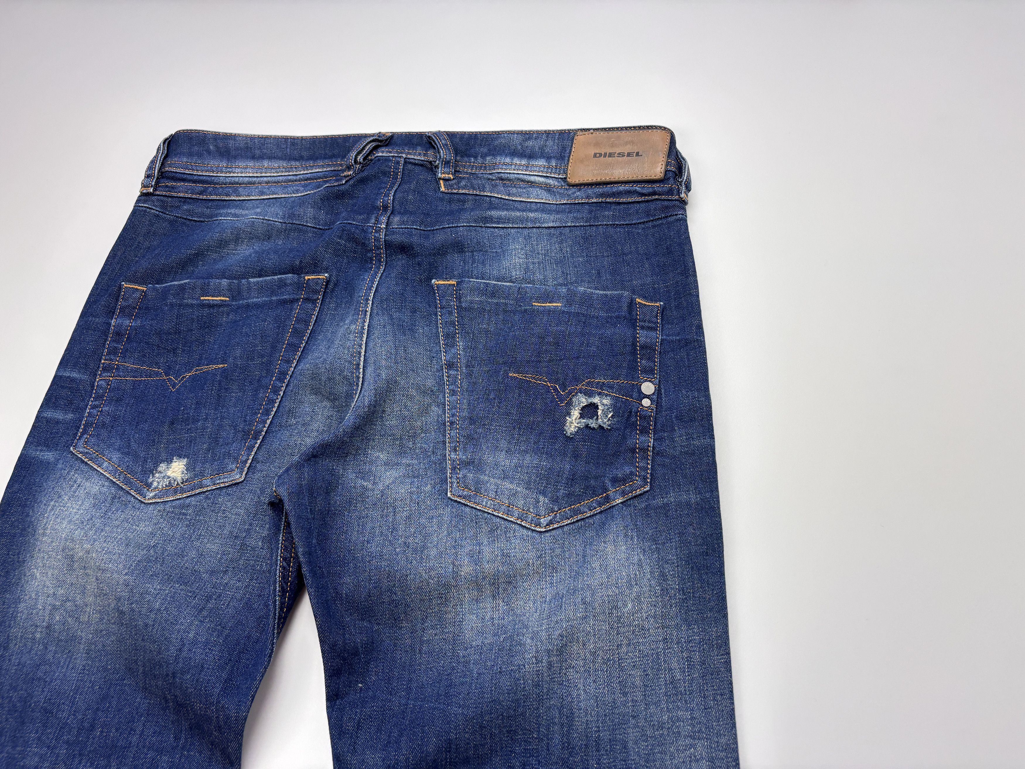 Diesel Diesel Belther Jeans Regular Slim Tapered Stretch 29x32 Size US 29 - 6 Thumbnail