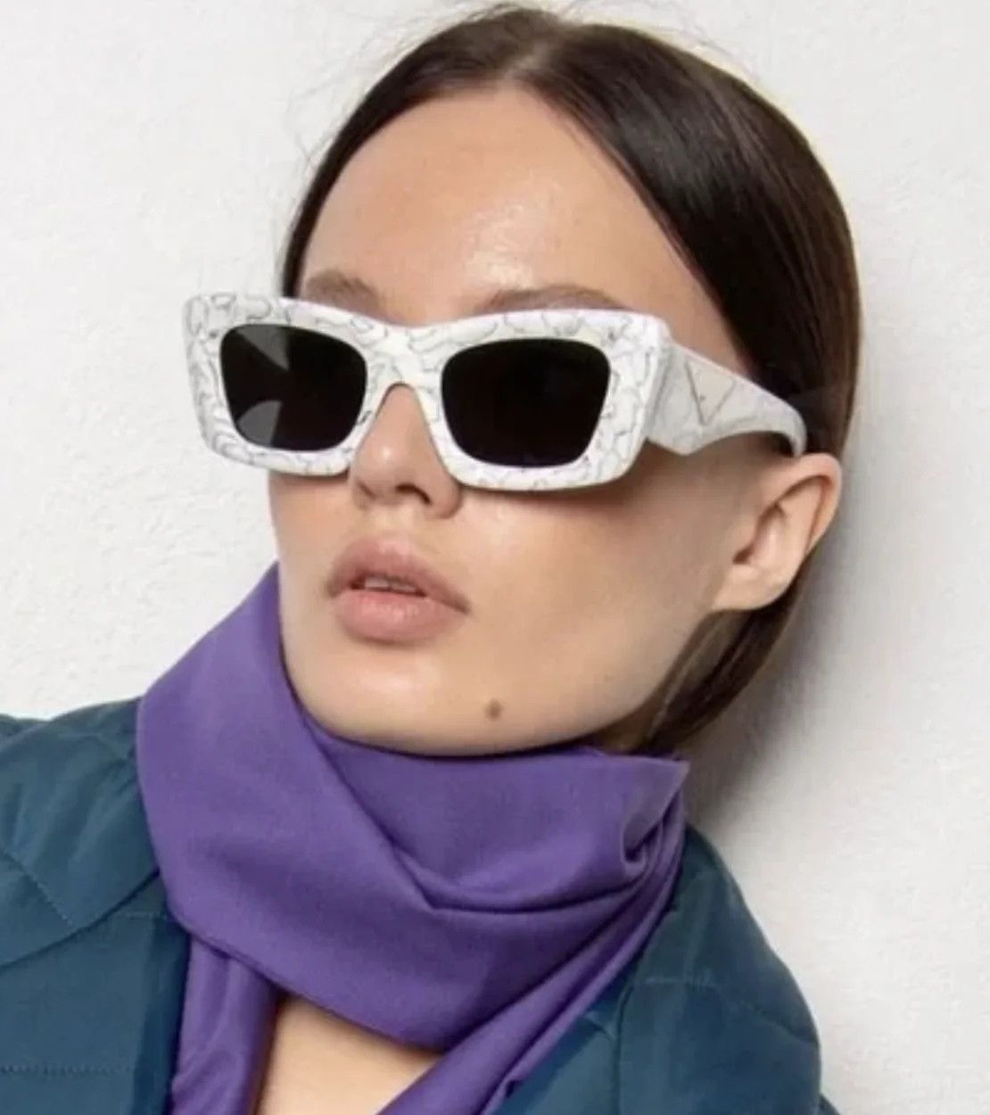 Prada NEW Prada PR13ZS-17D5S0-50mm White Size ONE SIZE - 3 Thumbnail