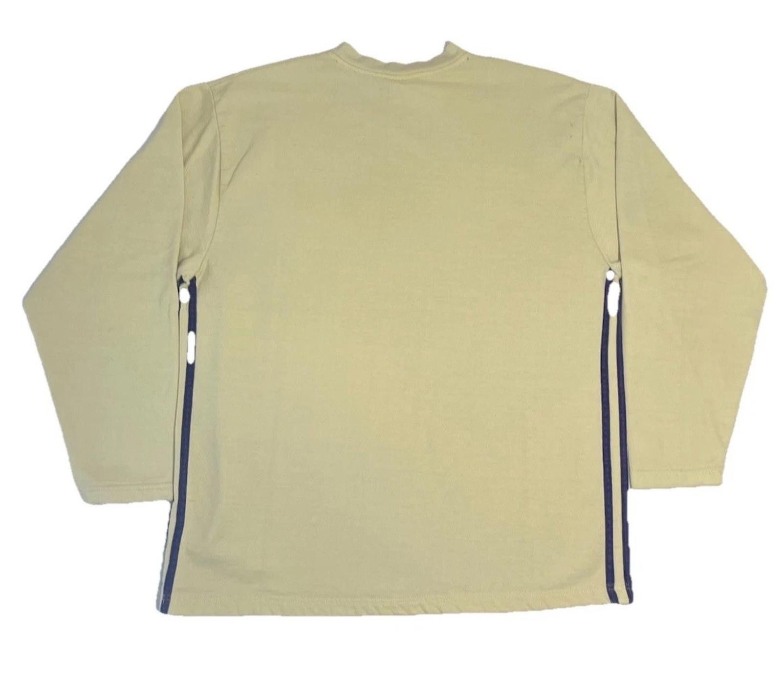 Adidas 1990s Adidas Yellow/Purple Stripes Embroidered Boxy Crewneck Size US L / EU 52-54 / 3 - 2 Thumbnail