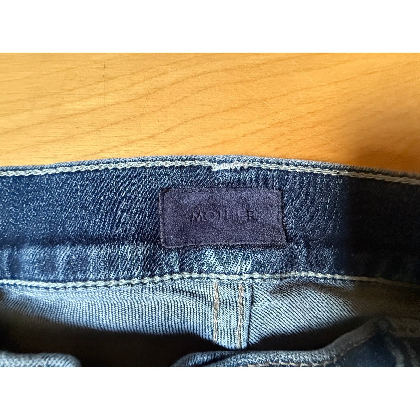 MOTHER MOTHER The Hustler Ankle Fray High Rise Flare Jeans Size 31 Size 31" - 2 Thumbnail