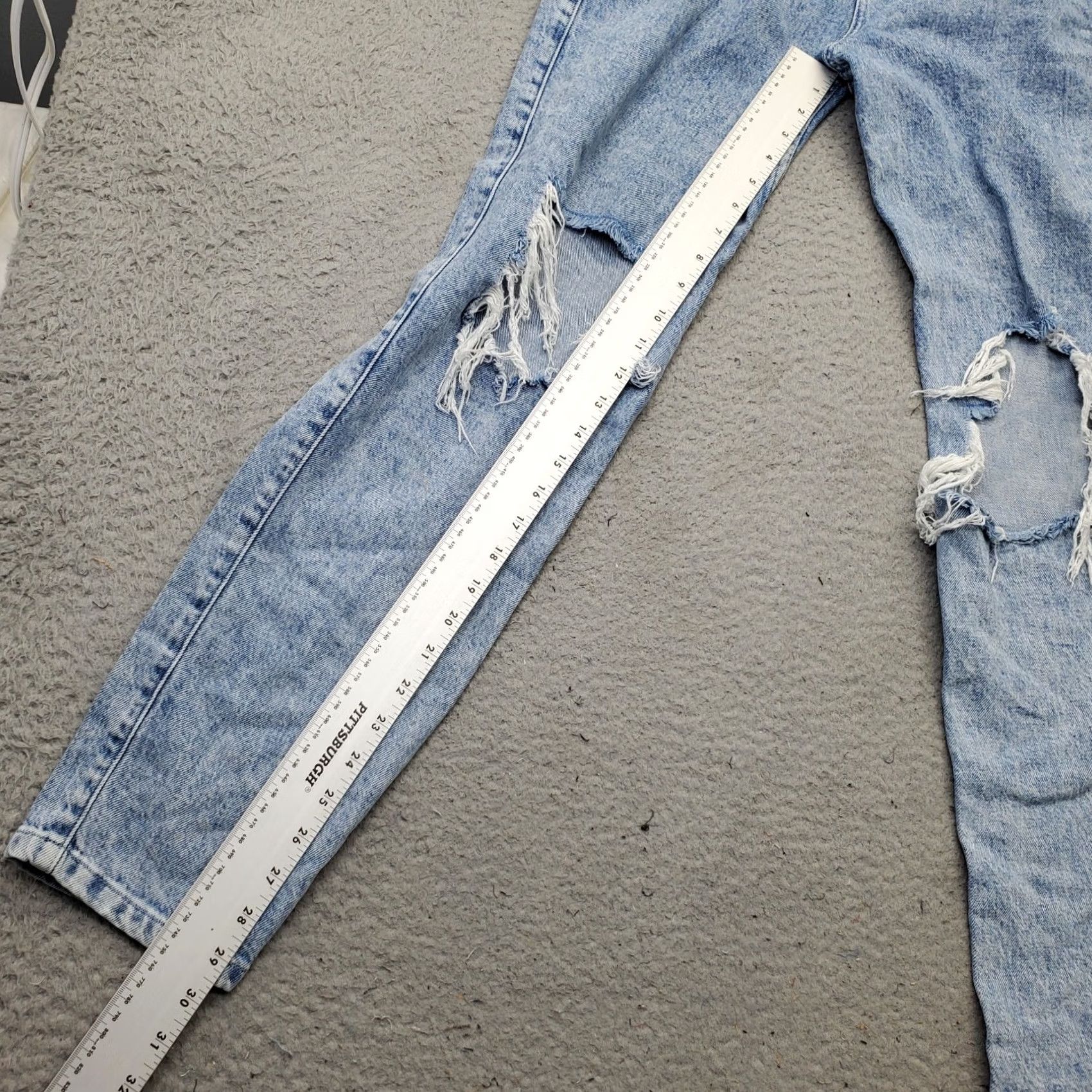 Vintage Social Tourist Straight Jeans Women 1R Blue Denim Stretch 5-Pocket Inseam 29.5" Vintage No Size 25" / US 0 / IT 36 - 6 Thumbnail