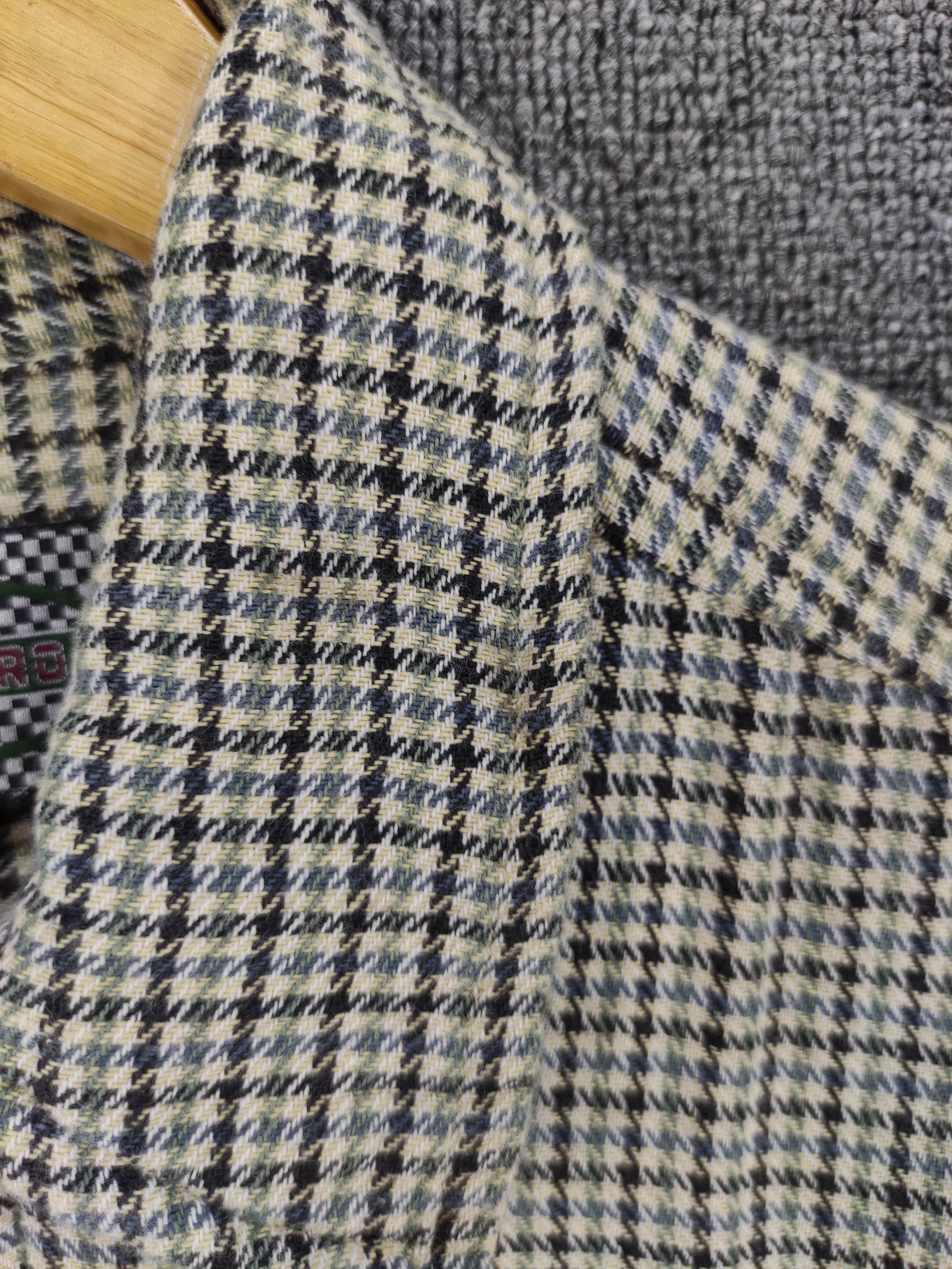Japanese Brand Vintage Point Zero Houndstooth Shirt Zipper Long Sleeve Size US L / EU 52-54 / 3 - 2 Thumbnail