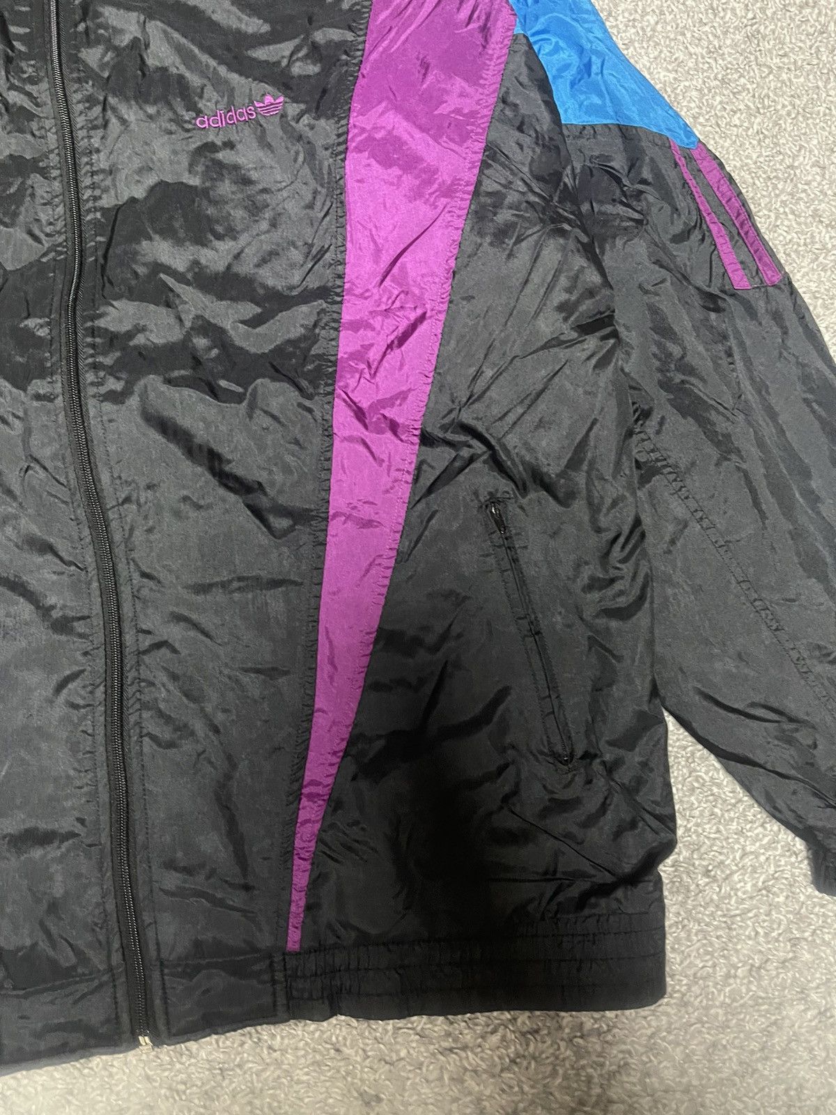 Adidas Adidas Retro Jacket Vintage Windbreaker Track Nylon 90s Size US XXL / EU 58 / 5 - 5 Thumbnail