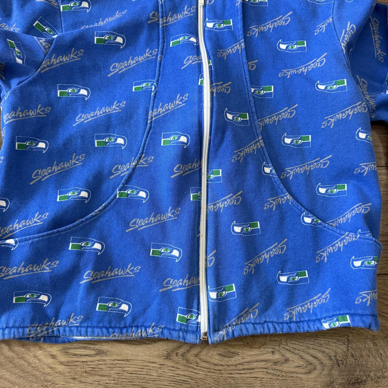 Other Vintage 90s Seattle Seahawks AOP Zip Up Custom Talon Jacket Size US XS / EU 42 / 0 - 4 Thumbnail