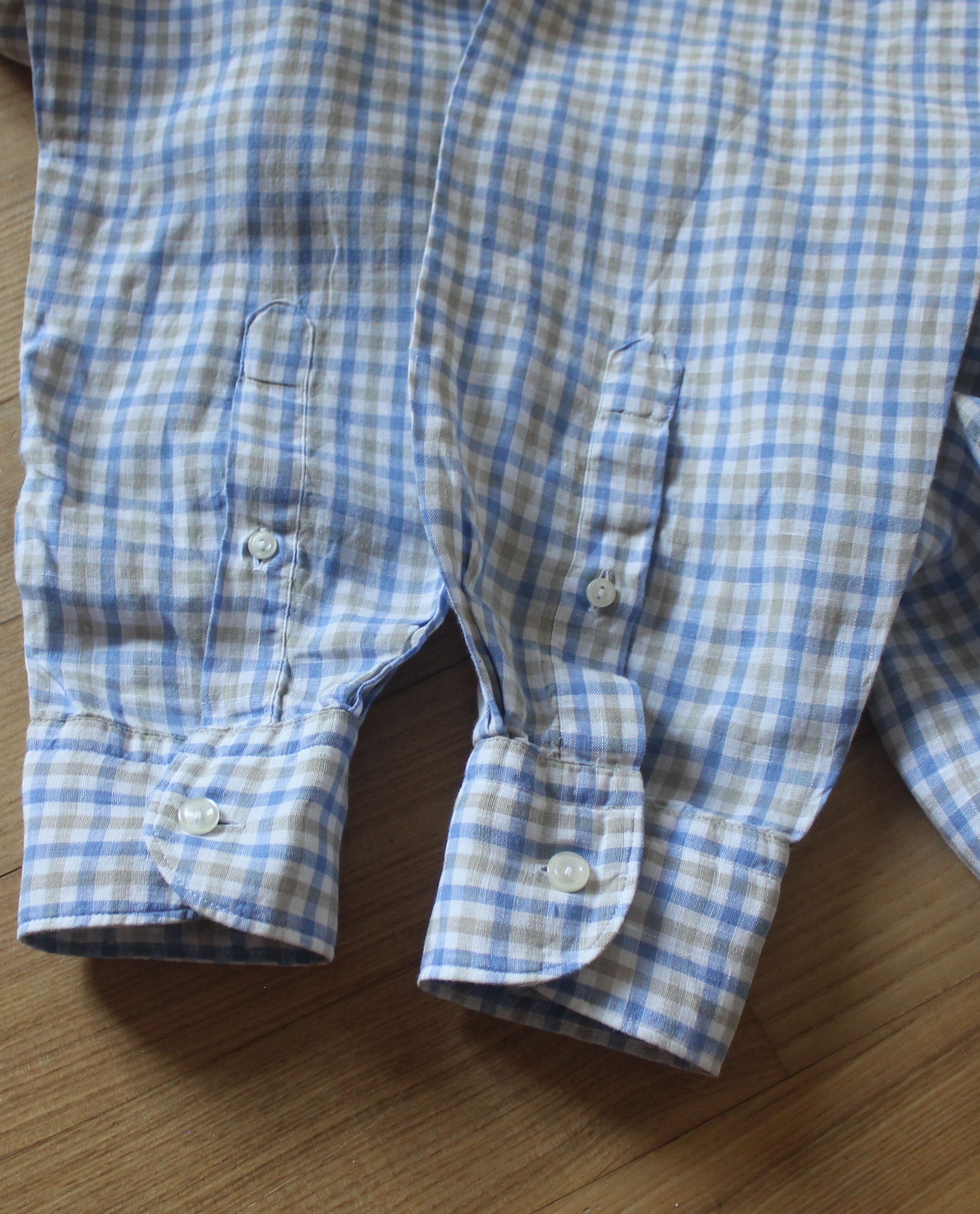 Eton Eton Check Linen Shirt Size US L / EU 52-54 / 3 - 9 Thumbnail