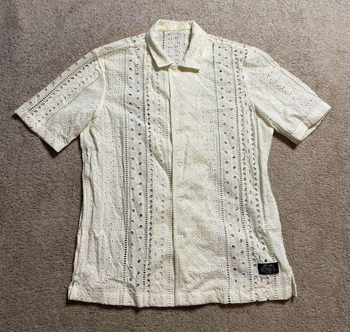 Kith Kith Eyelet Thompson Camp Color Shirt Size US S / EU 44-46 / 1 - 2 Thumbnail