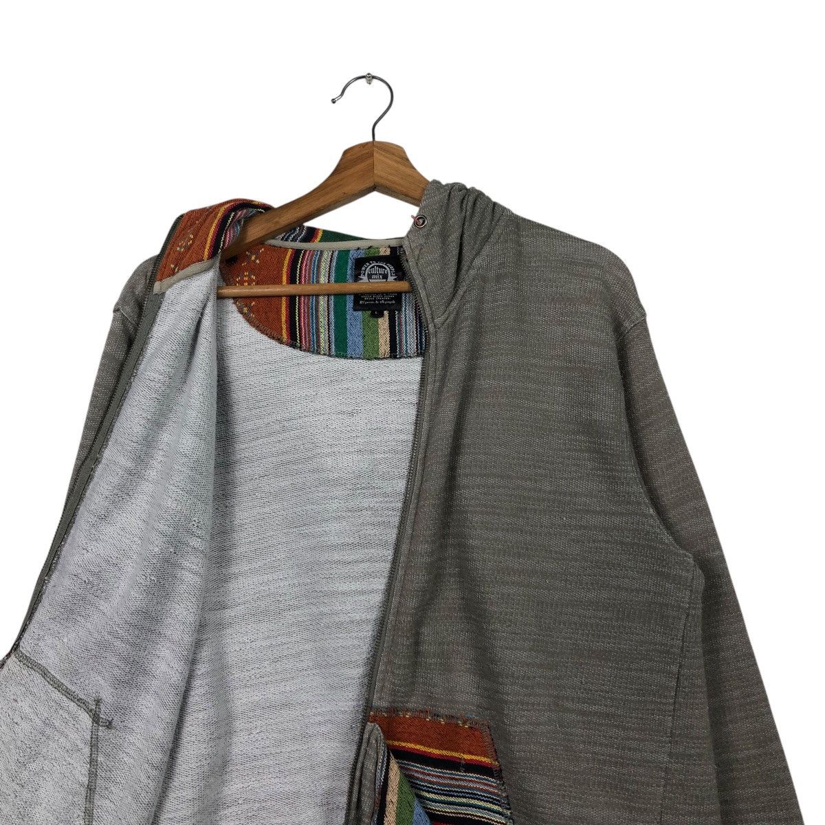 Japanese Brand Archive Culture Mix Hoodie Southwestern Woven Pocket Detail Size US L / EU 52-54 / 3 - 14 Thumbnail