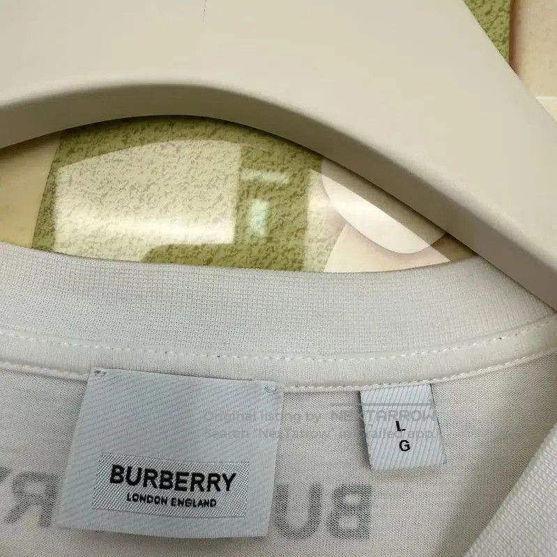 Burberry Burberry Summer White Cotton Graphic T-Shirt. Size L / US 10 / IT 46 - 7 Thumbnail