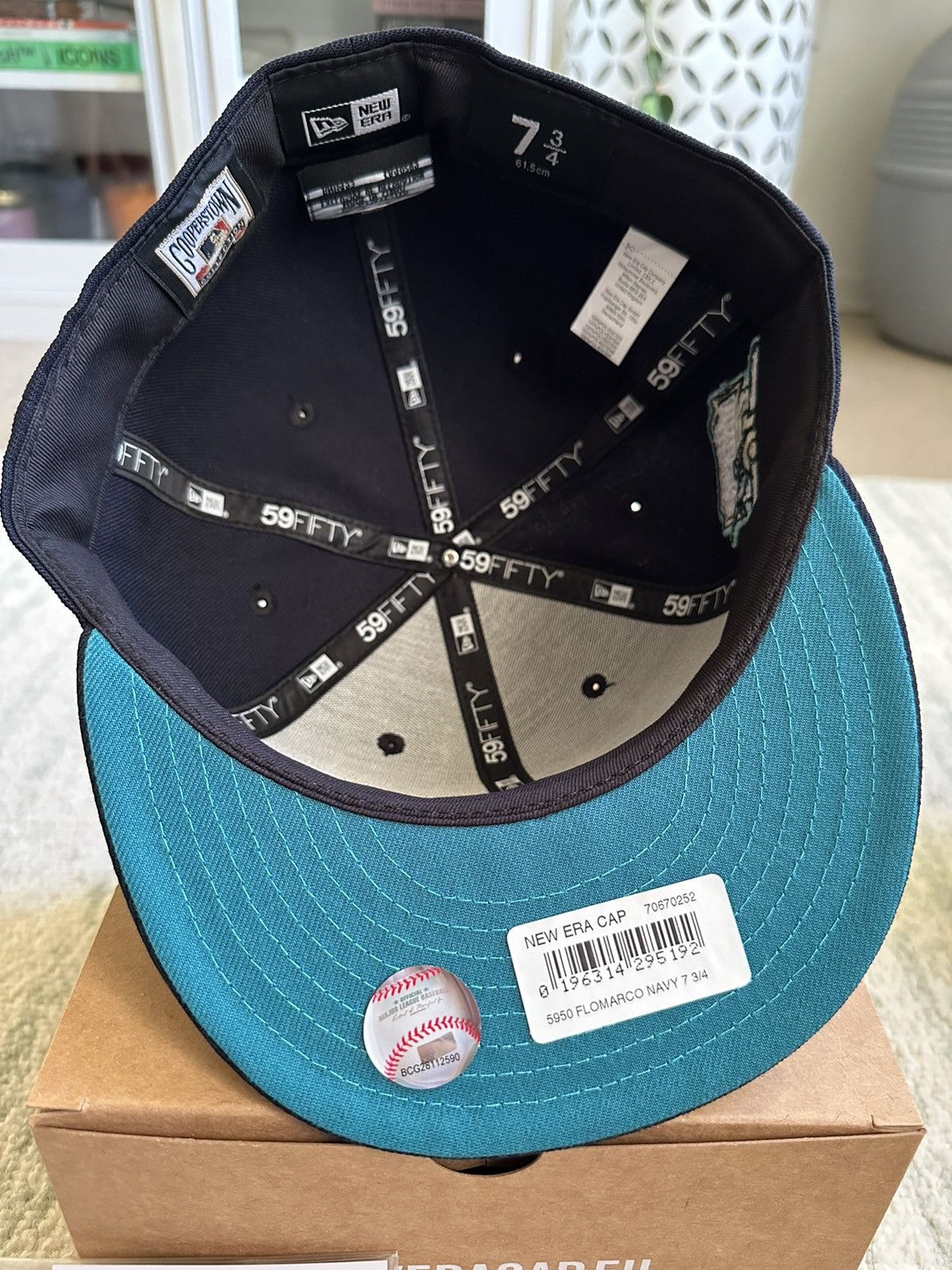 New Era Florida Marlins 10th Anniversary Fitted Cap Size 7 3/4 Size 34 - 3 Thumbnail