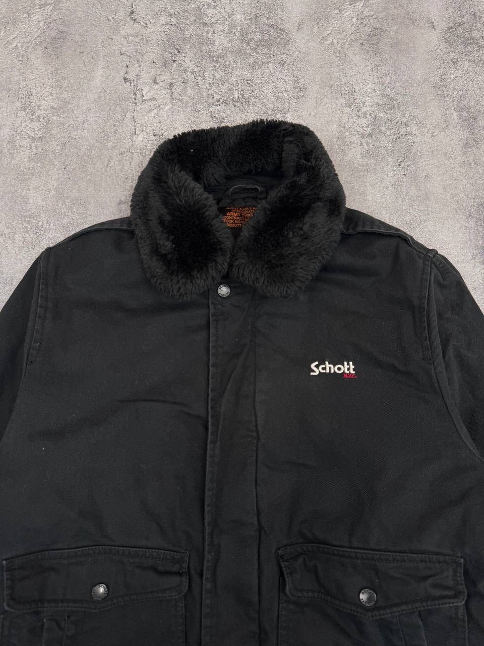 Schott Schott NYC Army Type-U Bomber Jacket CWU Military Flight Size US XL / EU 56 / 4 - 3 Thumbnail