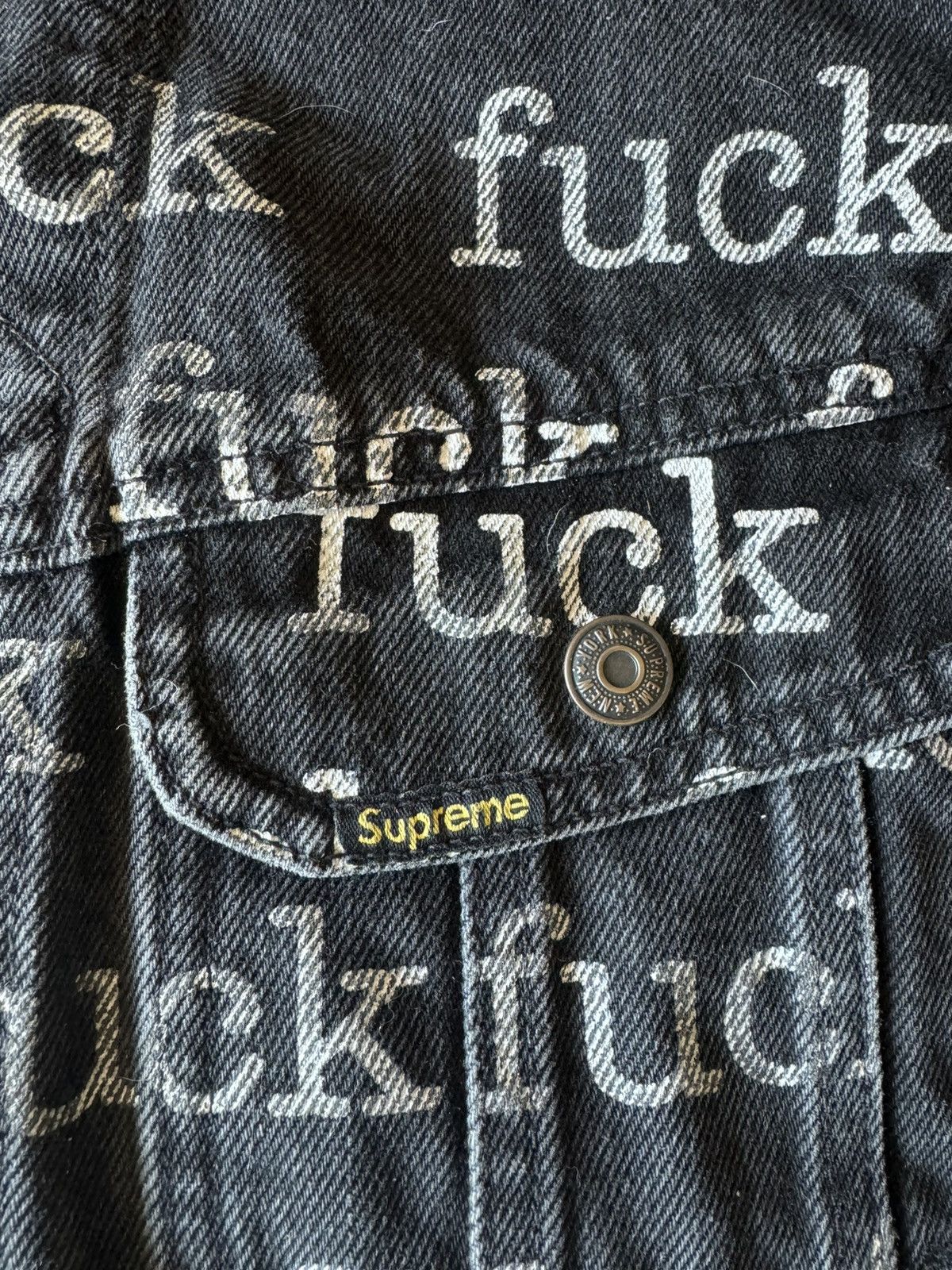Supreme Supreme Fuck Denim Jacket SS13 Size US M / EU 48-50 / 2 - 3 Thumbnail