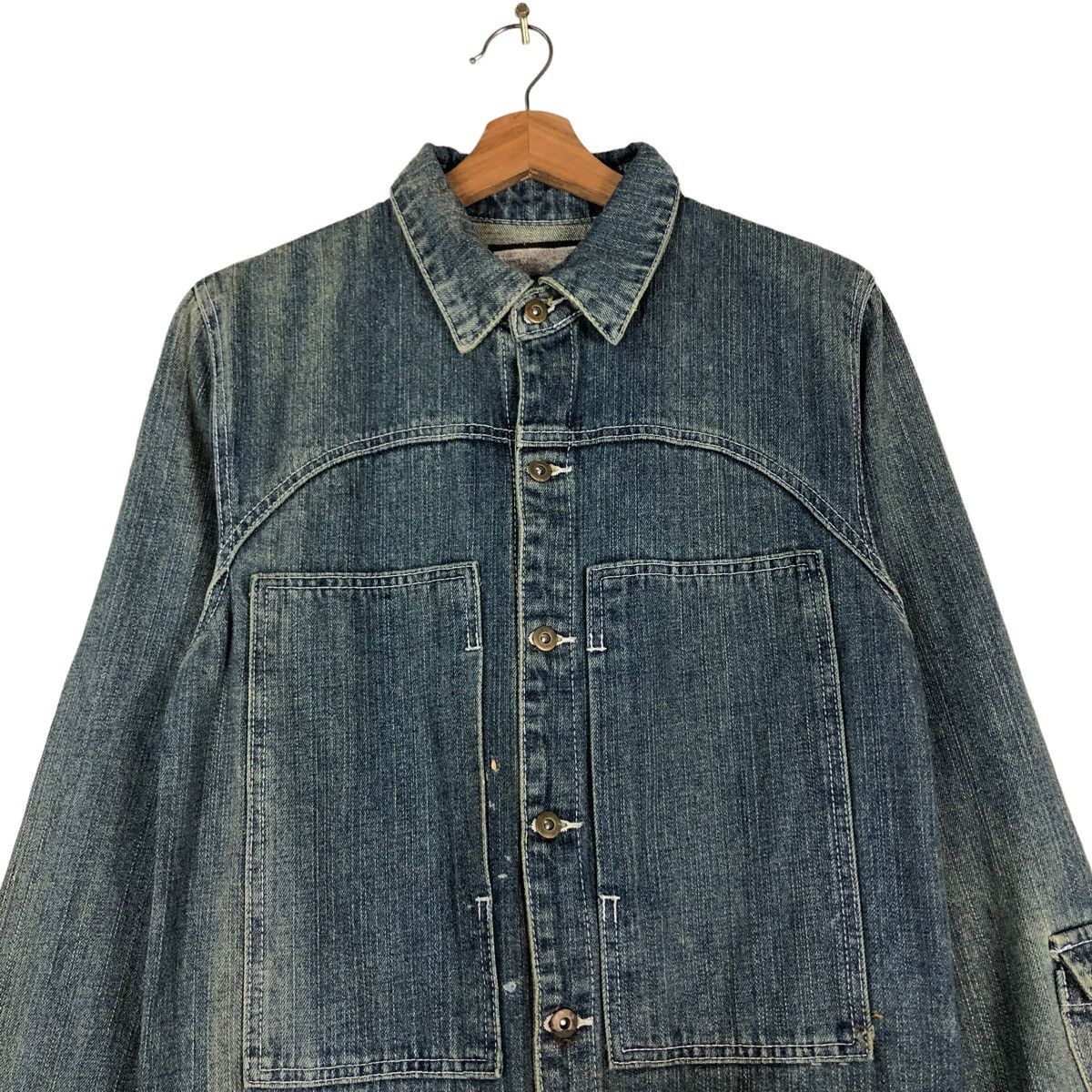 Blue Blue Japan 🔥VINTAGE DENIM WORK COVERALL BLUE BLUE JAPAN SISOKO Size US 34 / EU 50 - 4 Thumbnail
