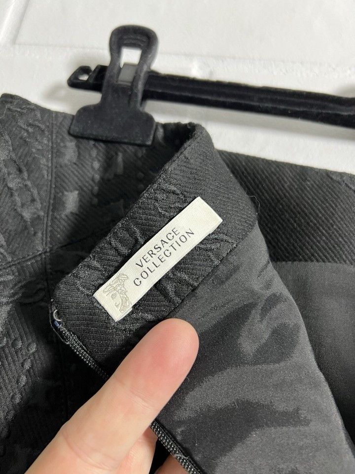 Versace Versace Collection Women's Skirt Cotton Blend Black Size 48 Size 34" / US 12 / IT 48 - 14 Thumbnail