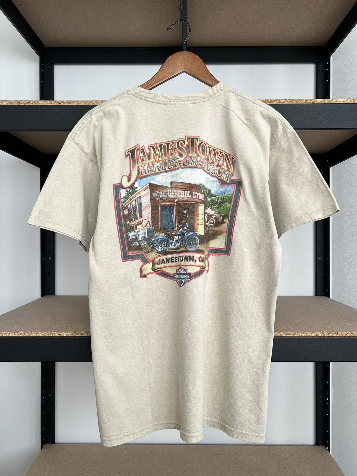 Harley Davidson Vintage 2009 Harley Davidson Eagle Snake JamesTown T-shirt Size US M / EU 48-50 / 2 - 2 Thumbnail