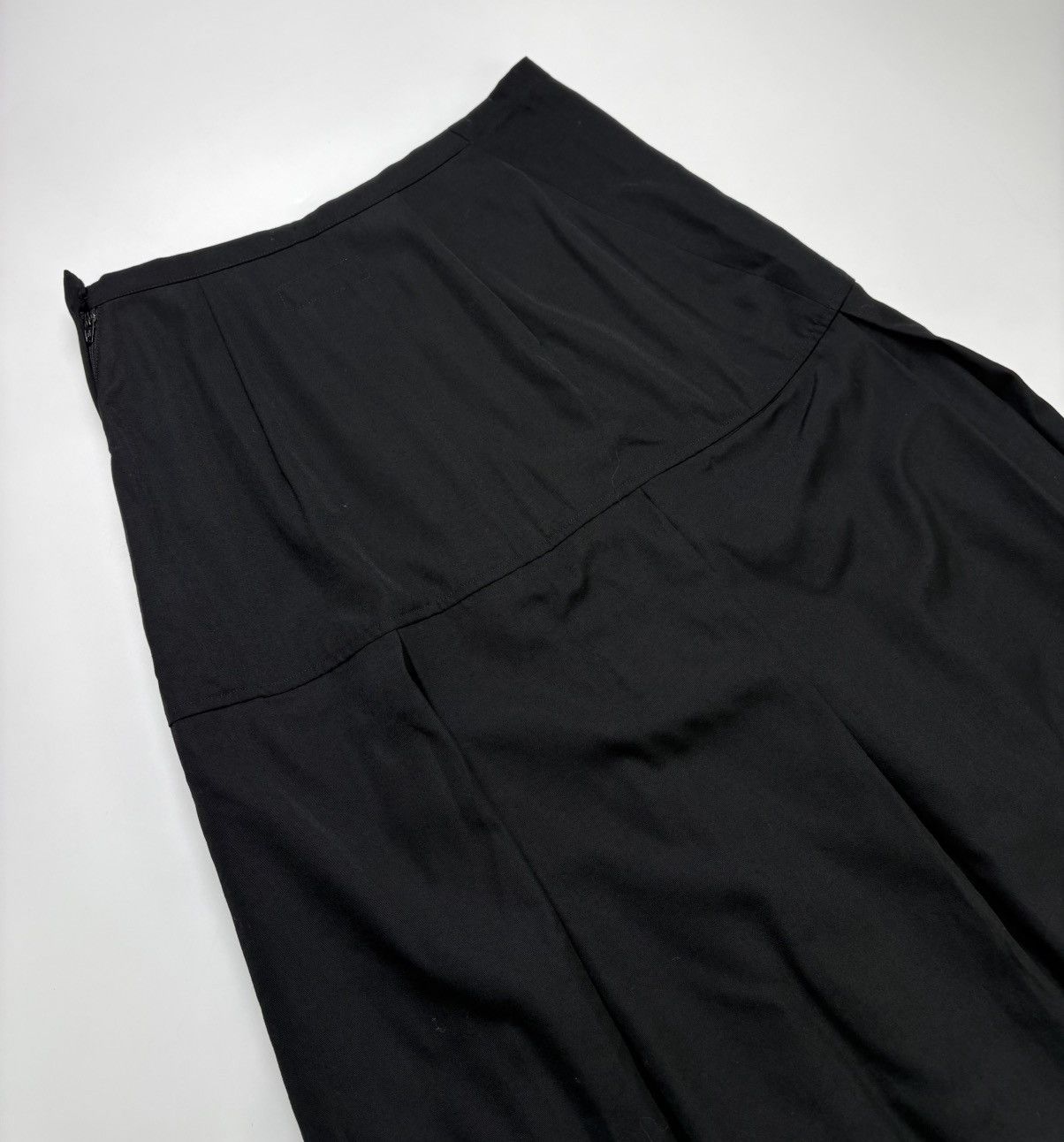 Yohji Yamamoto Avant Garde 80’s Yohji Yamamoto Wool Pleated Long Skirt Size 31" - 8 Thumbnail