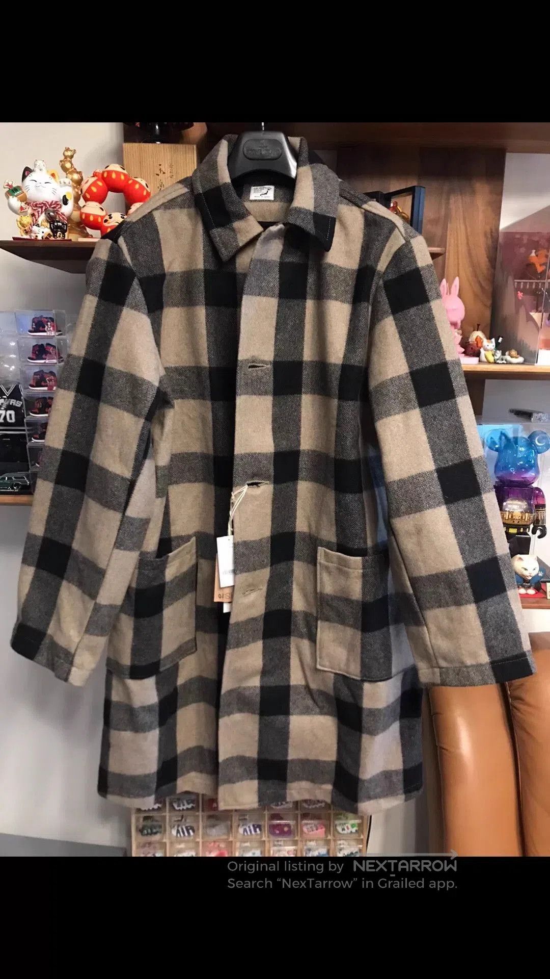 Orslow Multi Checkered Long Coat Size L. Size US L / EU 52-54 / 3 - 1 Thumbnail