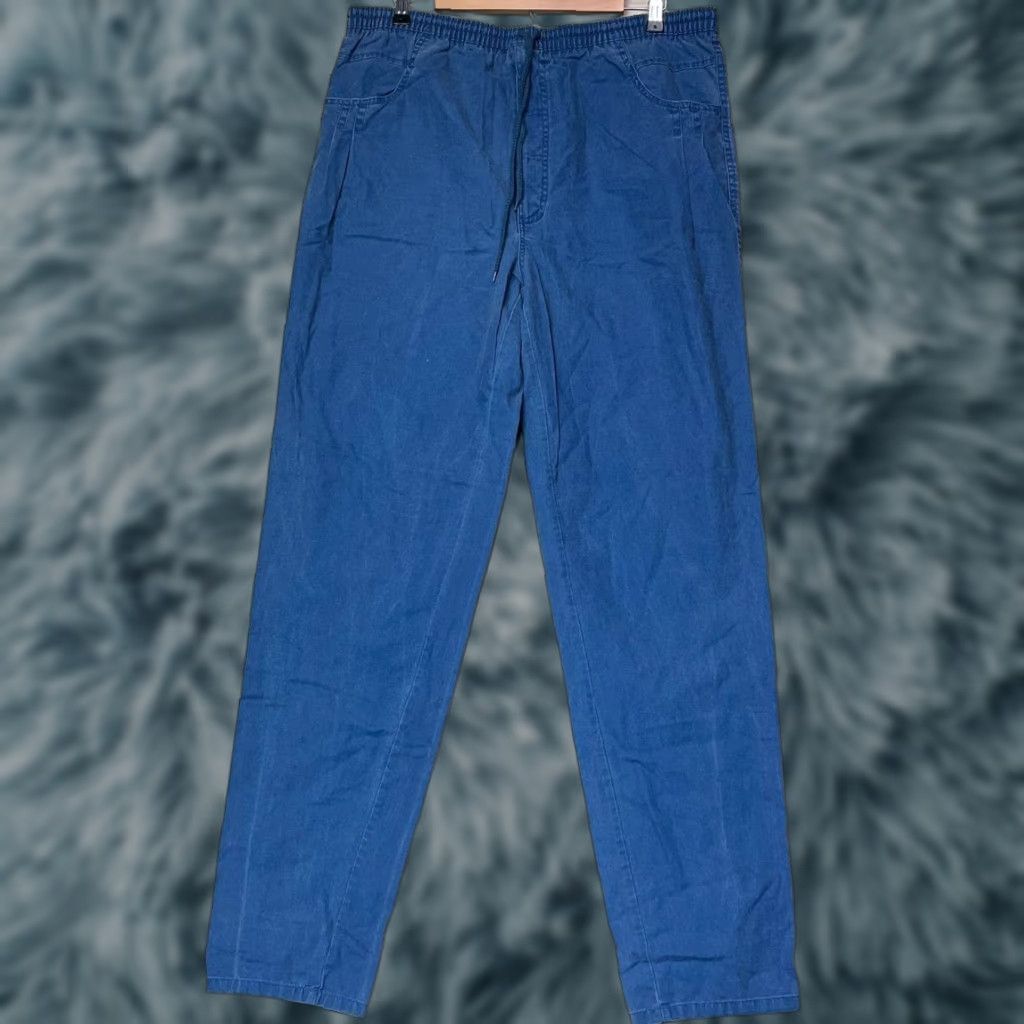 Vintage VINTAGE Urban Pipeline Pants Flat Front Slim Fit 100% Cotton Men Large Blue Dress Flat Front Slimming Shirts? Sorry. Size US 33 - 1 Thumbnail