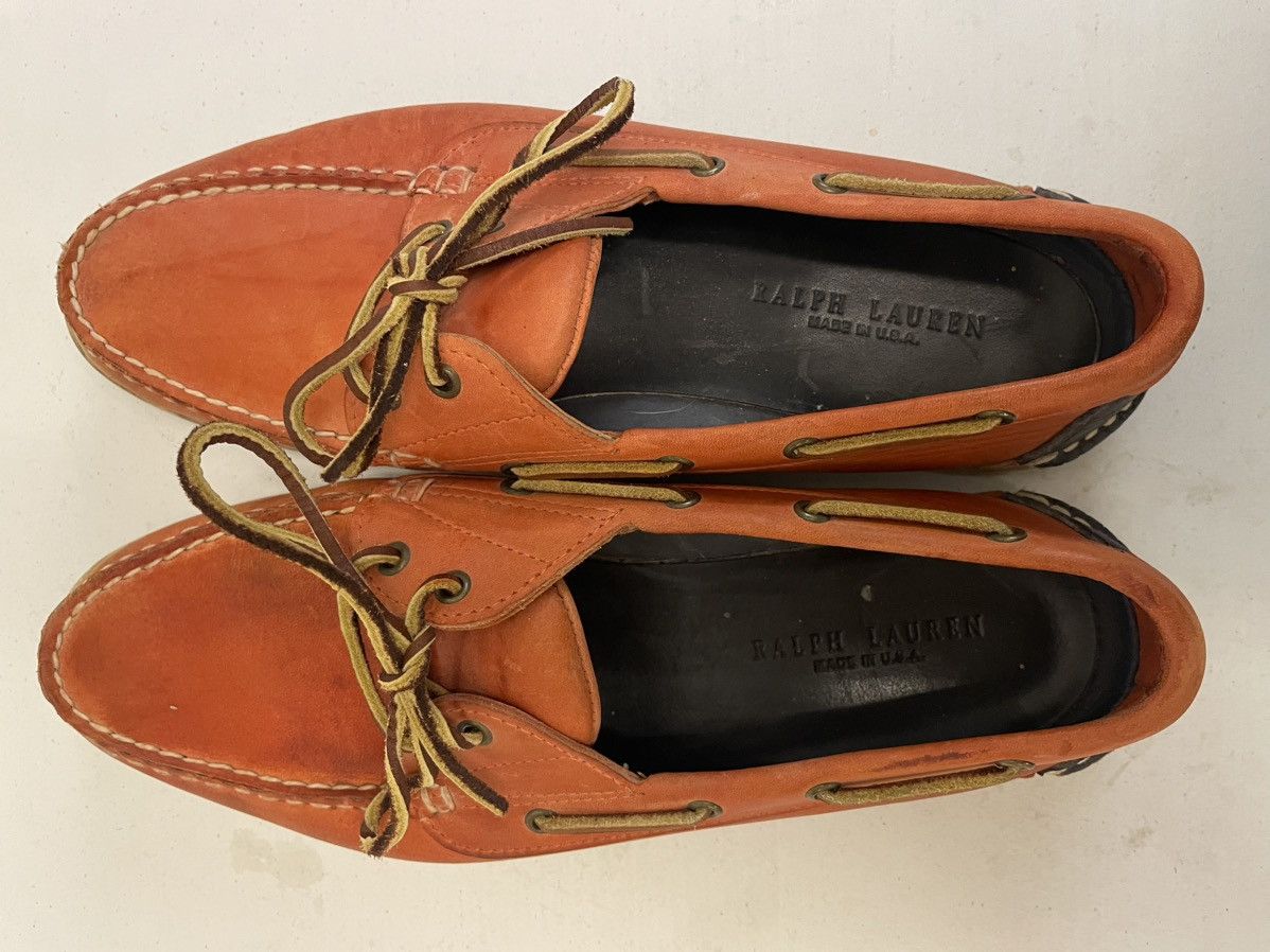 Ralph Lauren Black Label Colorblock Leather Boat Shoe Size US 9.5 / EU 42-43 - 5 Thumbnail