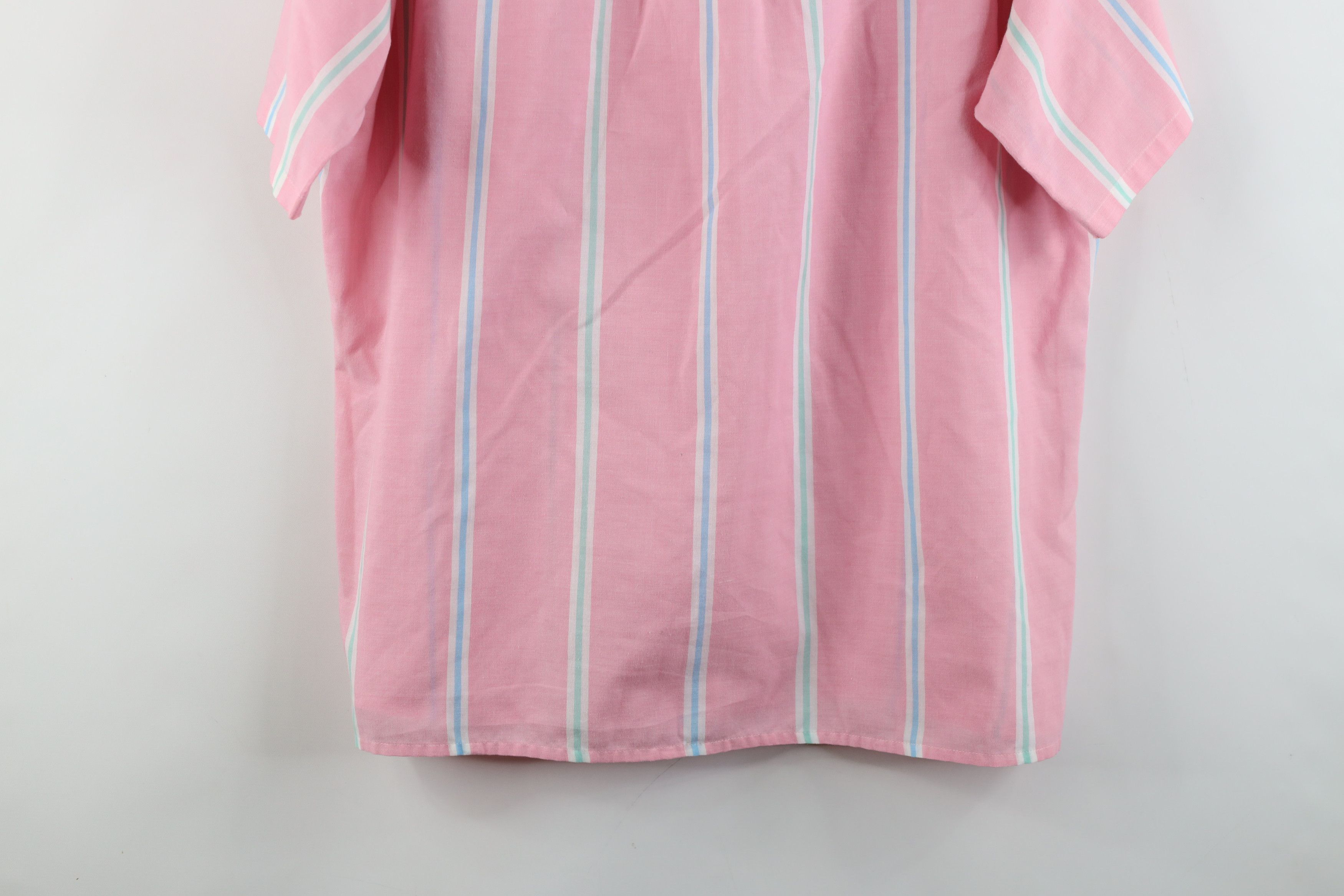 Vintage Vintage 80s 90s Streetwear Block Short Sleeve Button Shirt Size US L / EU 52-54 / 3 - 11 Thumbnail