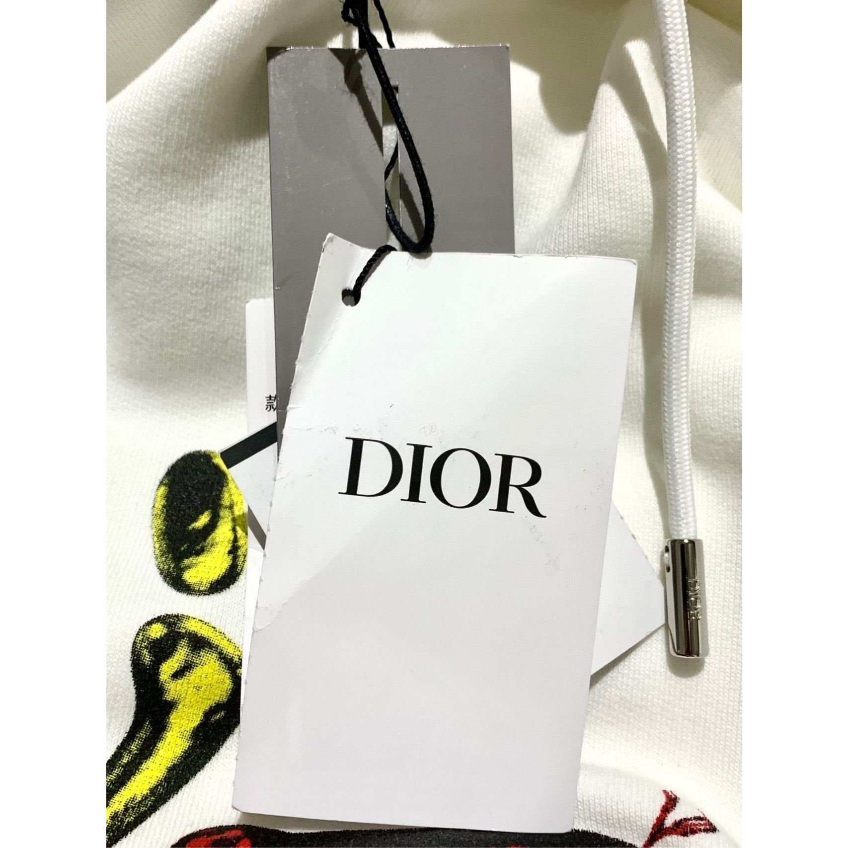 Dior Dior X Travis Scott White Cotton Hoodie M NWT Size M / US 6-8 / IT 42-44 - 3 Thumbnail