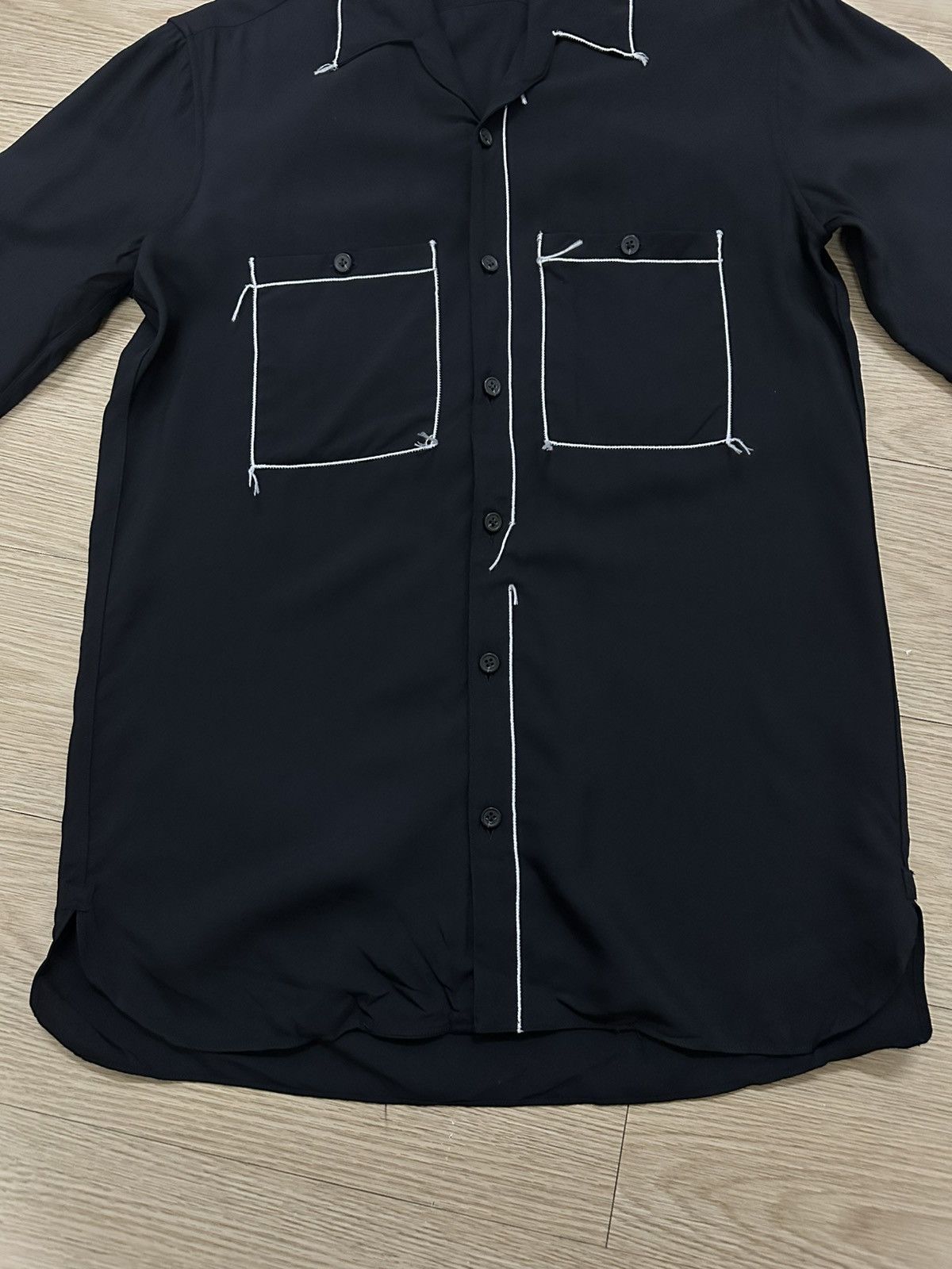 Designer × Lanvin Rare Beautiful Lanvin Chain Stitching Construct Silk Shirt Size US M / EU 48-50 / 2 - 6 Thumbnail