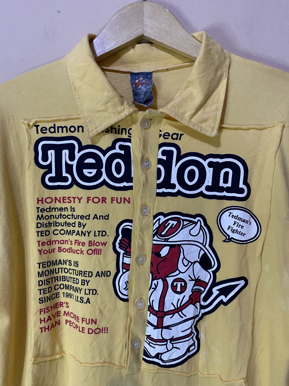 Japanese Brand Rare Ted Mens x Signal Moto Racing Long Sleeve Size US M / EU 48-50 / 2 - 3 Thumbnail