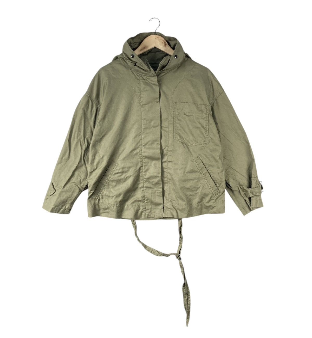 Isabel Marant Etoile Luxury French Design Isabel Marant Etoile Khaki Baggy Jacket Size L / US 10 / IT 46 - 2 Thumbnail