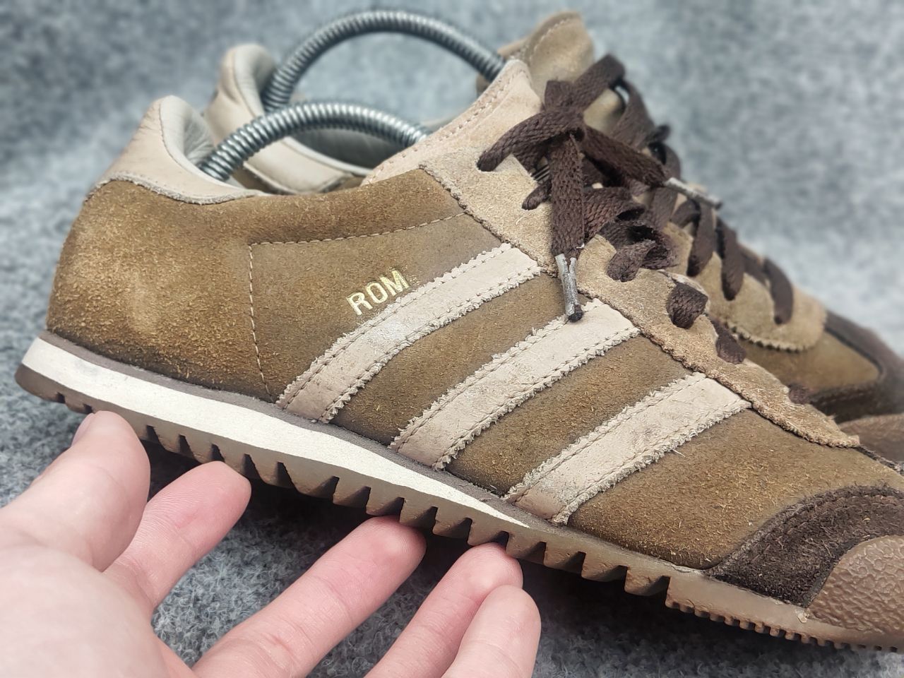 Adidas Vintage Adidas Originals Rom Leather Sneakers Y2K Shoes Size US 9 / IT 39 - 18 Thumbnail