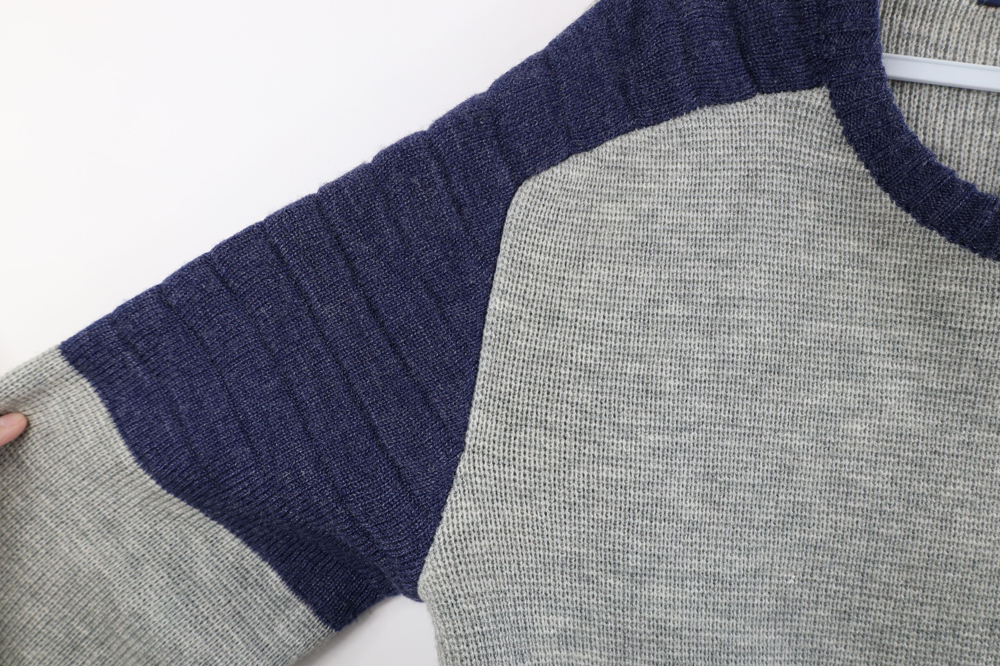Vintage Vintage 90s Streetwear Ribbed Knit Crewneck Sweater Acrylic Size US XL / EU 56 / 4 - 4 Thumbnail