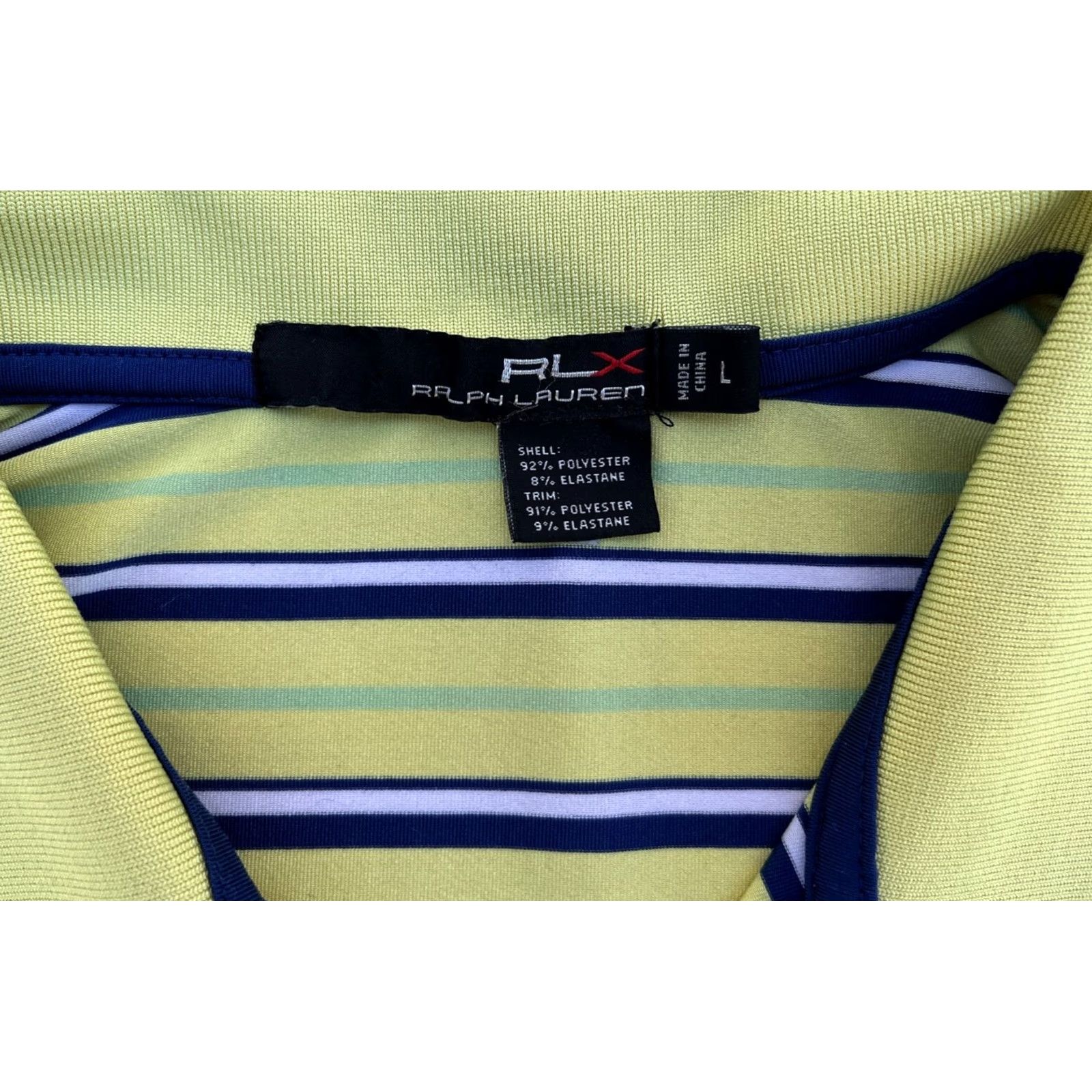 Ralph Lauren Ralph Lauren RLX Polo Shirt Stripes Men's Large Green Polo Shirt Size US L / EU 52-54 / 3 - 4 Thumbnail
