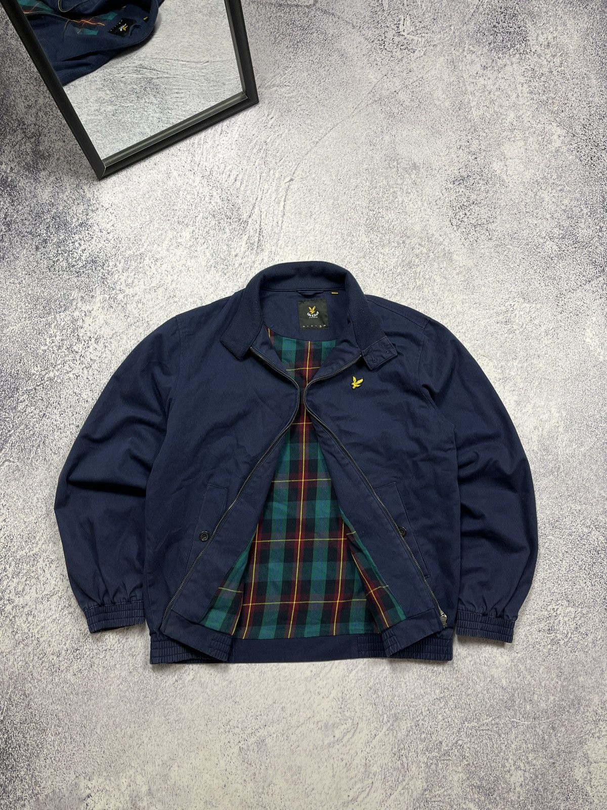 Lyle & Scott Lyle&Scott Plaid Lined Collared Bomber Jacket Old Money Size US XL / EU 56 / 4 - 1 Thumbnail